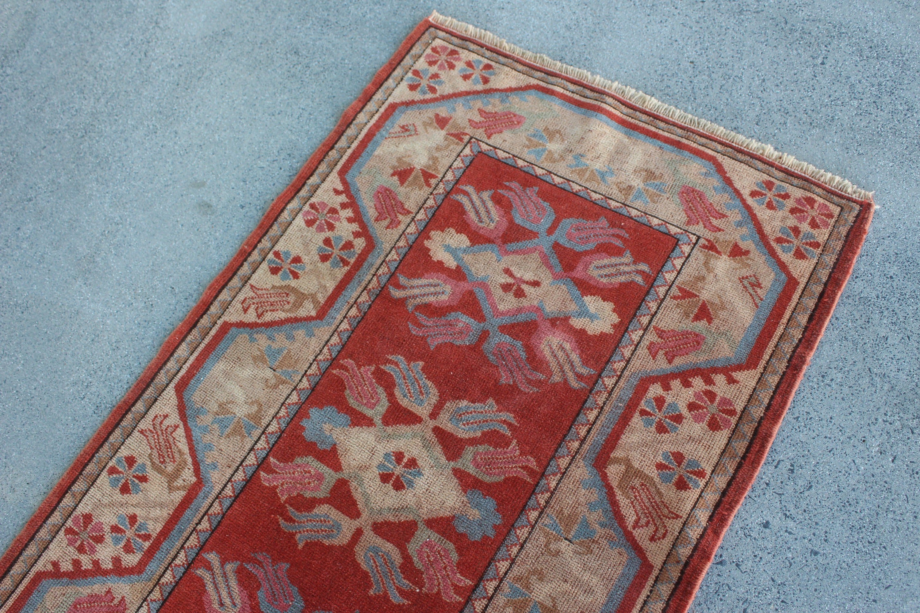 Bedroom Rugs, Kitchen Rug, Red Home Decor Rugs, Rugs for Bath, Antique Rug, Vintage Rugs, Wool Rugs, 2.5x4.4 ft Small Rug, Turkish Rugs