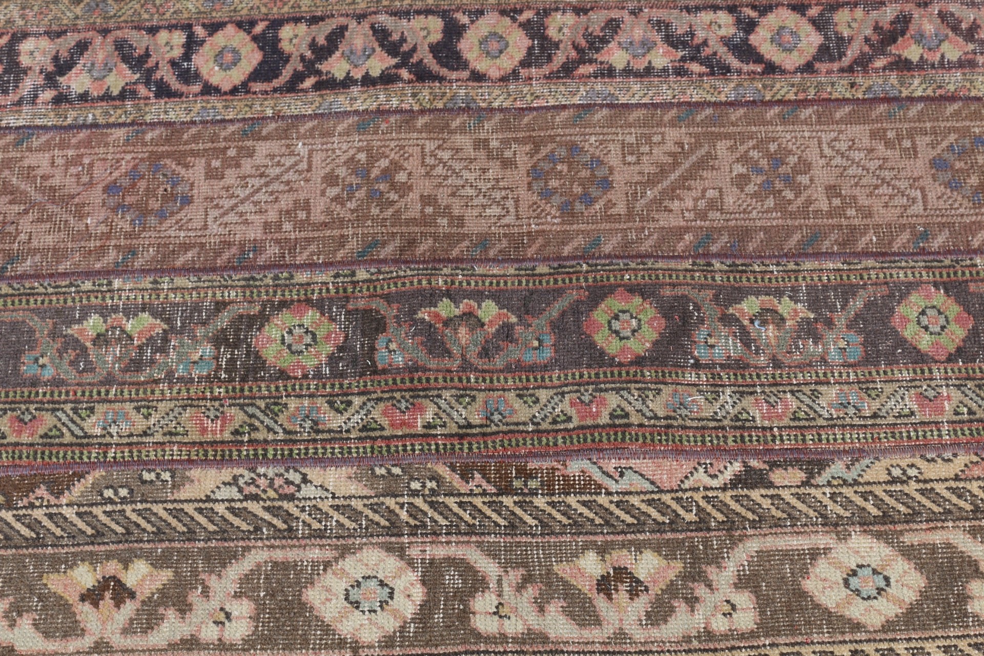 Turkish Rug, Bohemian Rug, Moroccan Rug, Vintage Rugs, Brown  2.6x6.3 ft Accent Rugs, Bedroom Rugs, Kitchen Rug, Oriental Rug