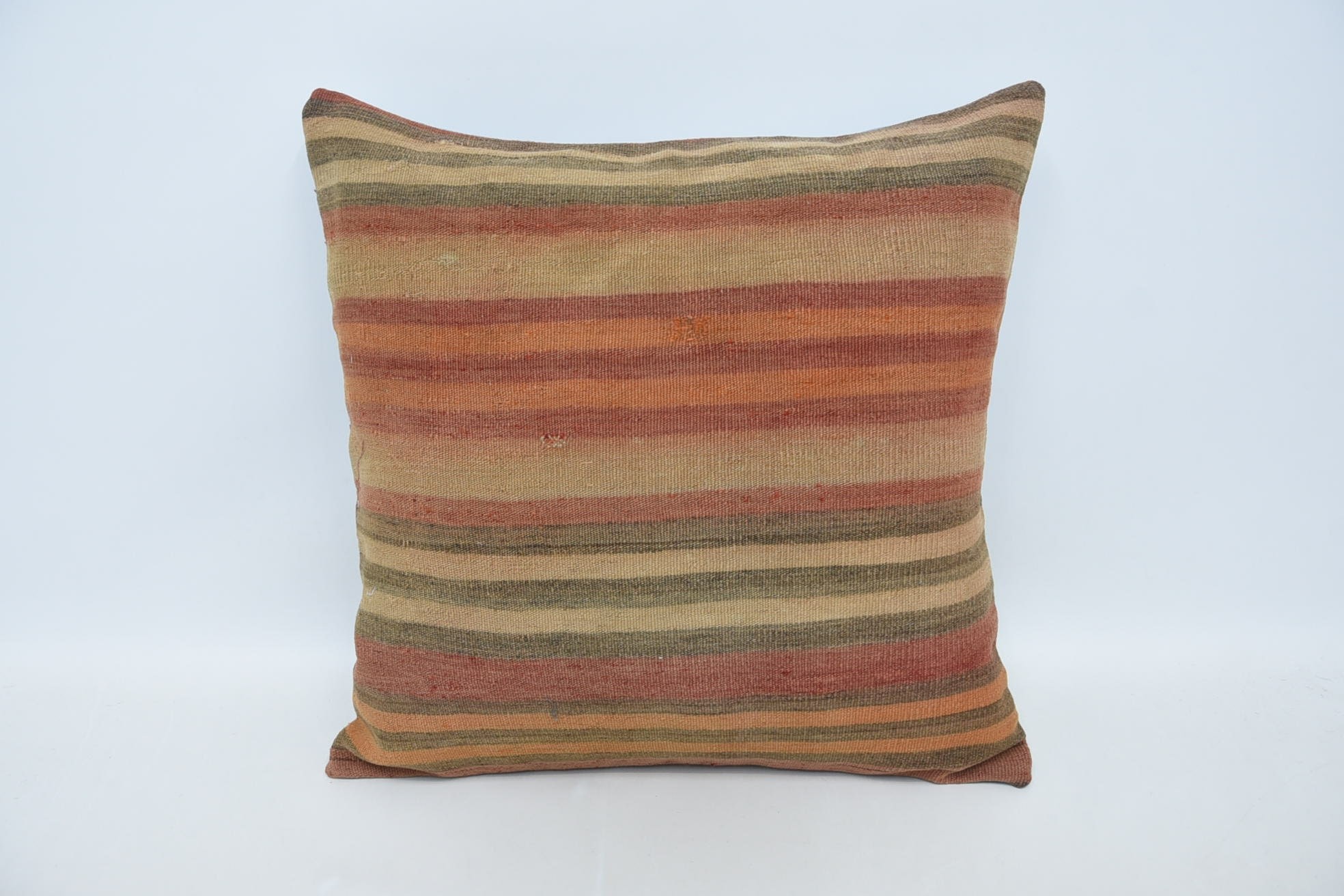 Gift Pillow, Vintage Pillow, 24"x24" Red Pillow Sham, Bench Pillow Case, Wholesale Pillow, Kilim Cushion Sham, Aesthetic Cushion