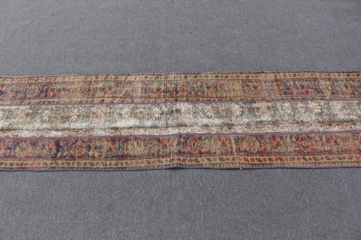 Kitchen Rug, Floor Rug, Vintage Rug, Rugs for Runner, Stair Rugs, Blue Moroccan Rug, 2x7.5 ft Runner Rugs, Antique Rugs, Turkish Rug