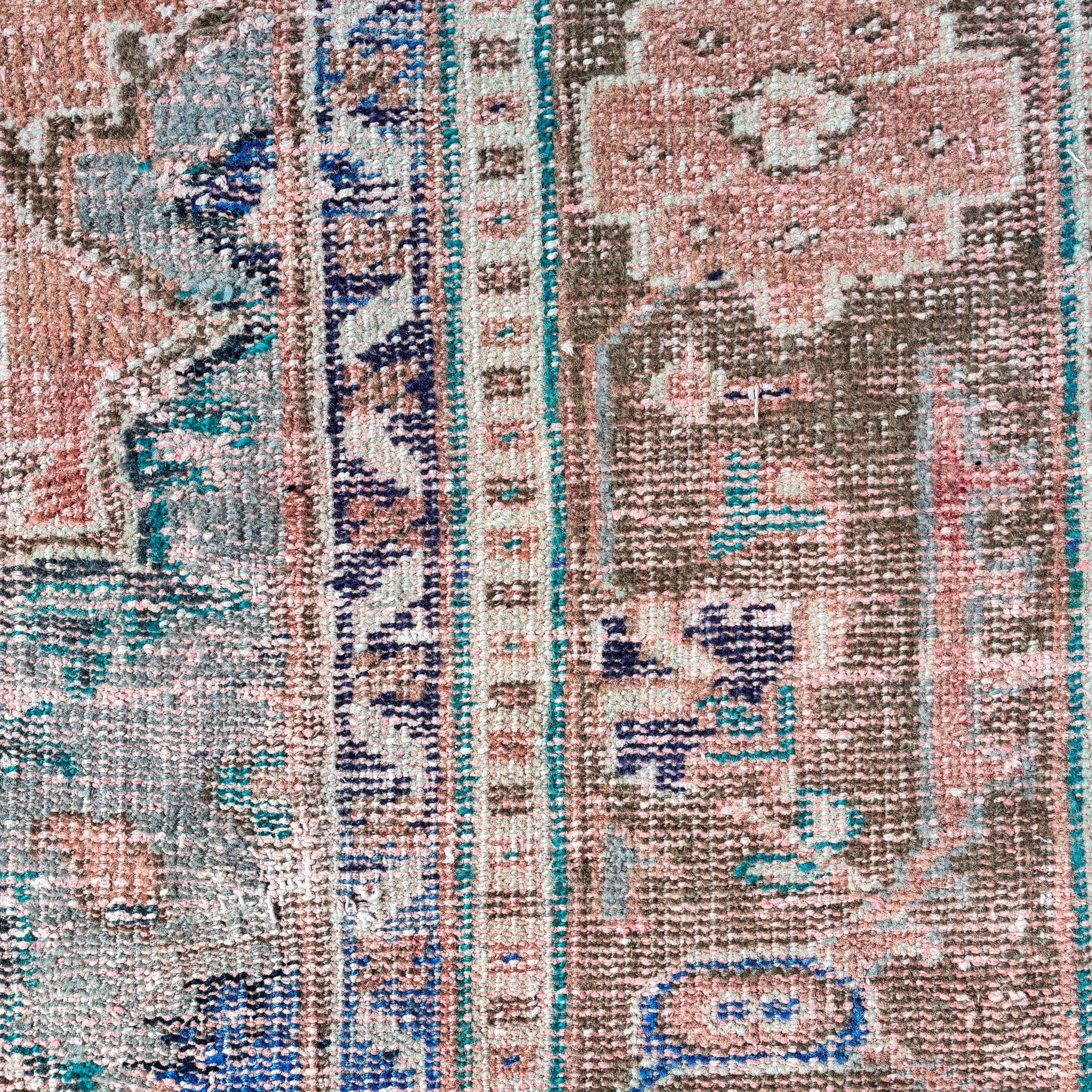 Turkish Rugs, Orange Wool Rugs, Bath Rugs, Vintage Rugs, Bedroom Rugs, Cool Rug, Kitchen Rugs, 1.9x4.9 ft Small Rug, Rugs for Kitchen