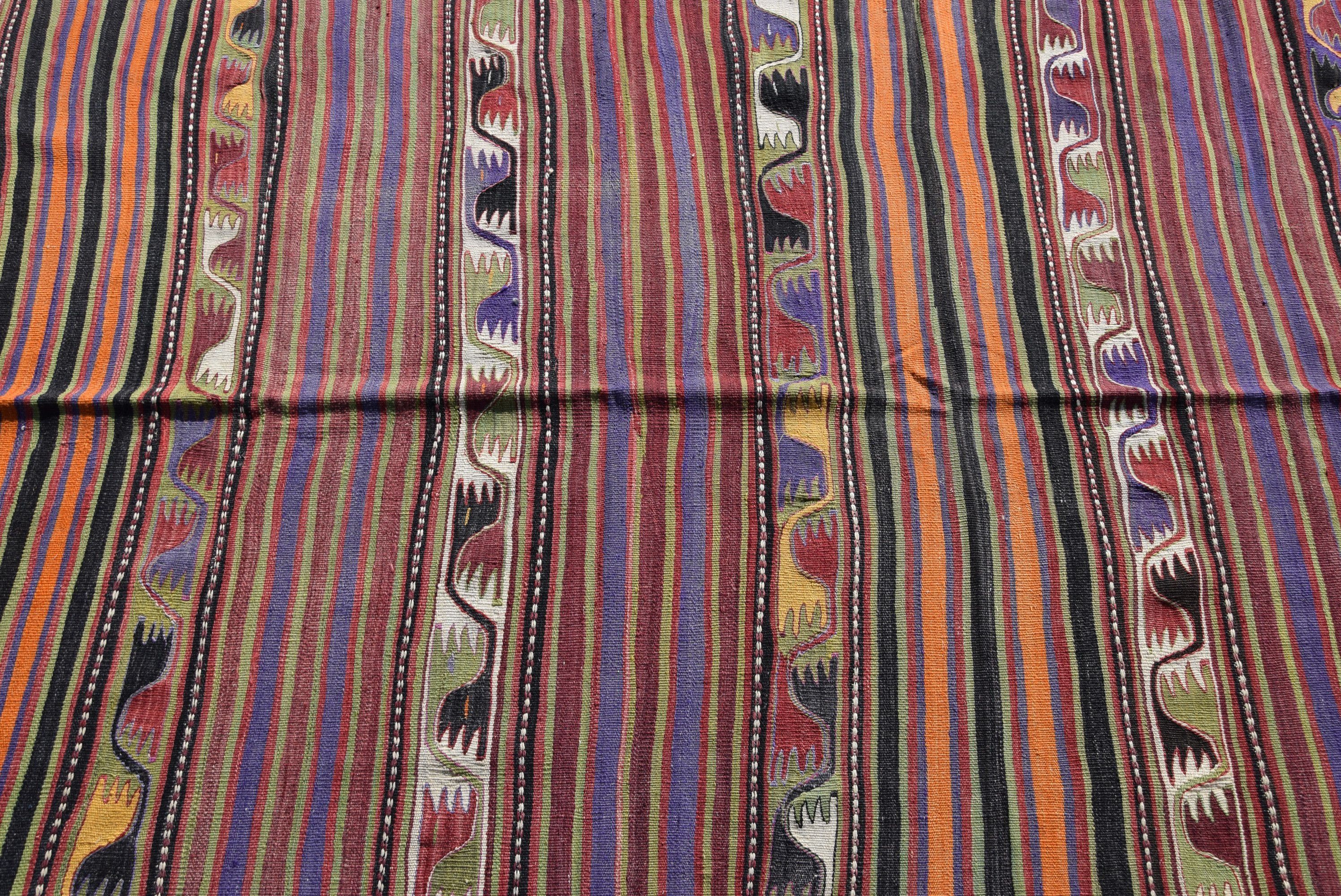 Yatak Odası Halıları, Vintage Halılar, Mutfak Halıları, Fas Halısı, Oturma Odası Halısı, 4.9x11.7 ft Büyük Halılar, Kilim, Yeşil Oushak Halısı, Türk Halıları