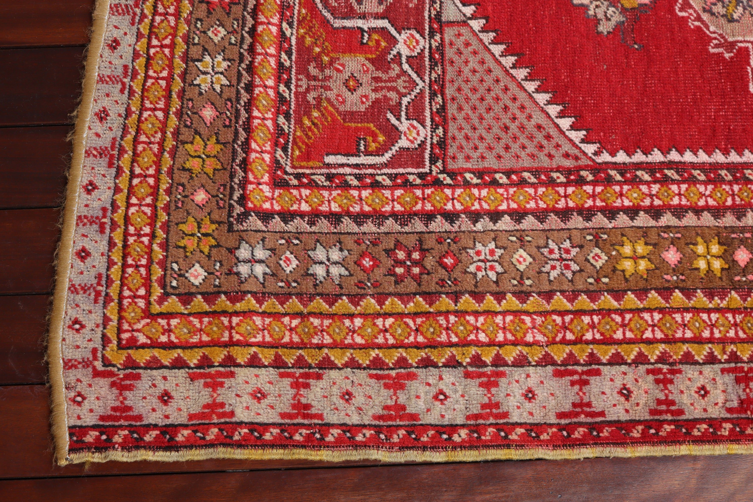 Turkish Rug, 2.8x5.1 ft Small Rugs, Bath Rug, Red Luxury Rug, Small Vintage Rug, Luxury Rugs, Turkey Rugs, Vintage Rug, Neutral Rug