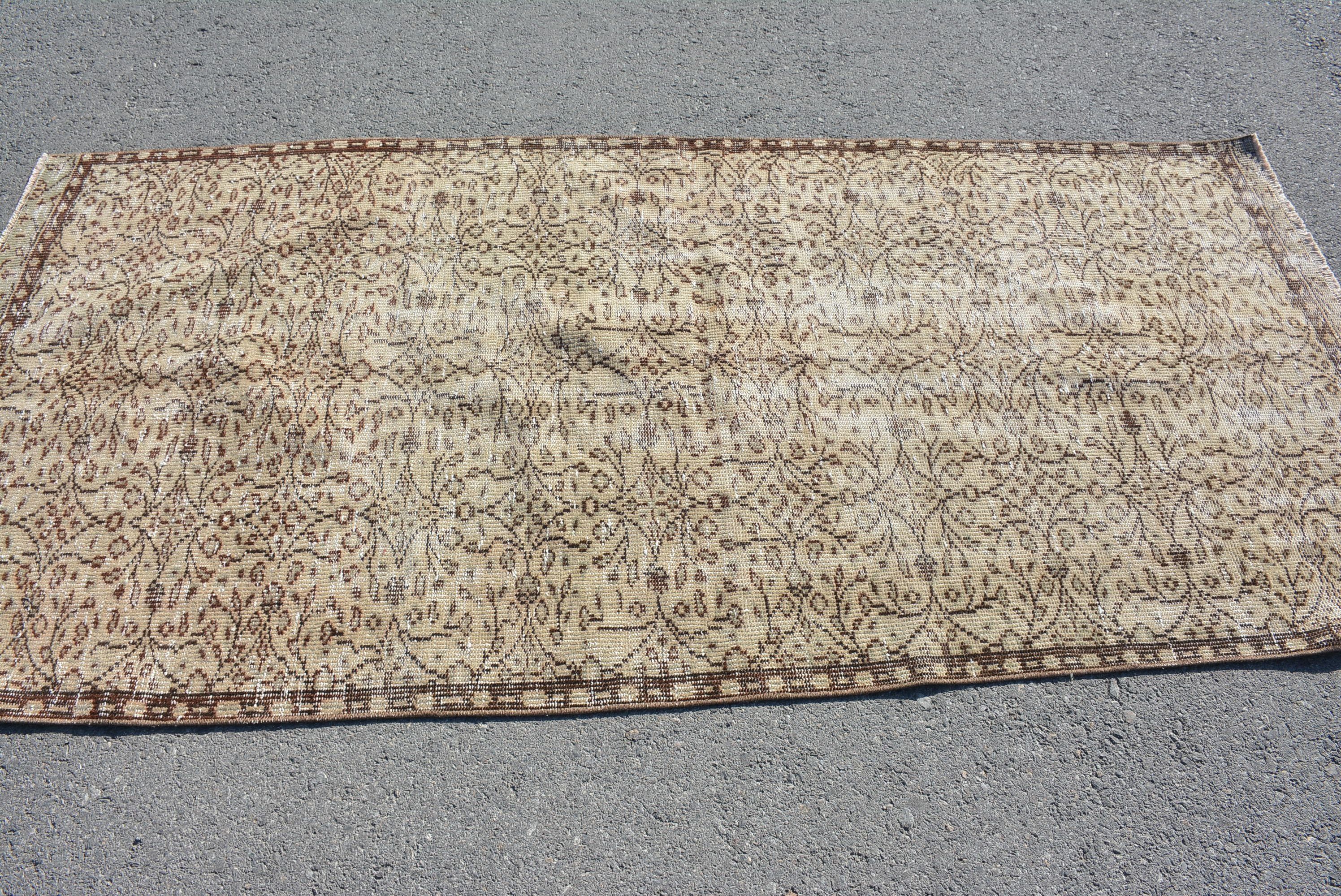 Kitchen Rugs, Rugs for Kitchen, Boho Rug, Colorful Rug, 3.6x7.7 ft Area Rug, Indoor Rug, Vintage Rug, Cute Rug, Cool Rug, Turkish Rugs