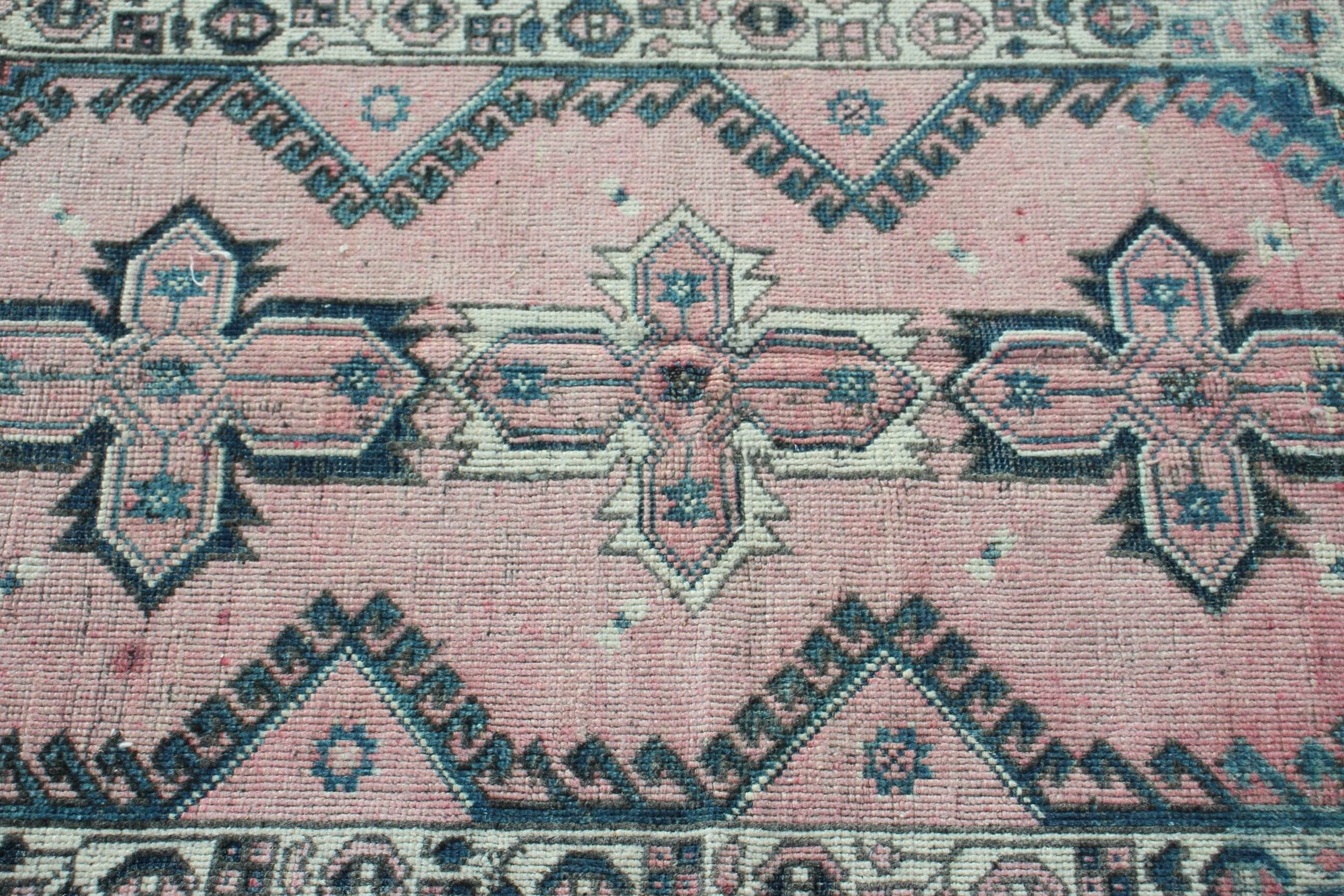 Pembe Boho Halılar, Vintage Alan Halıları, Vintage Halılar, Yatak Odası Halısı, Türk Halıları, Soğuk Halı, Alan Halıları, 3,9x6,2 ft Alan Halısı