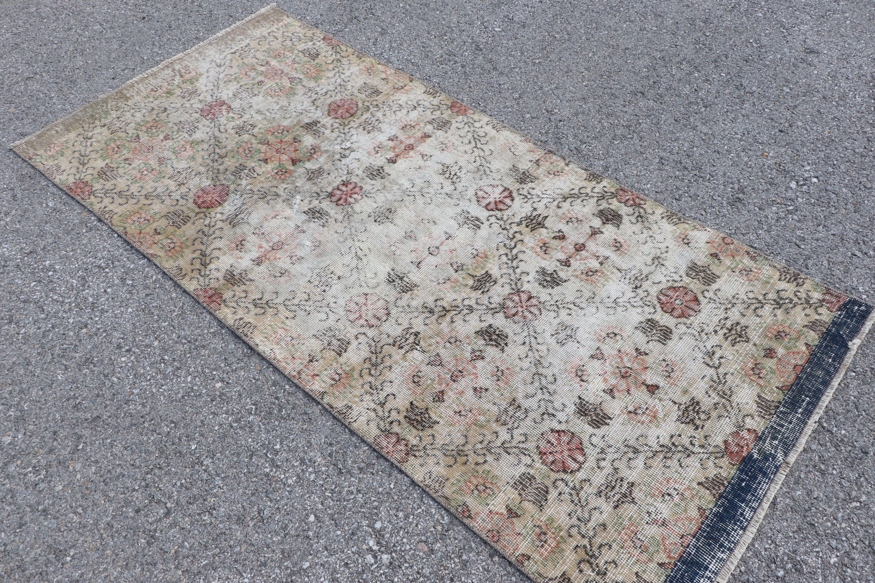 3.1x6.6 ft Accent Rugs, Vintage Rug, Beige Oriental Rugs, Bohemian Rugs, Entry Rug, Turkish Rug, Home Decor Rug, Nursery Rugs