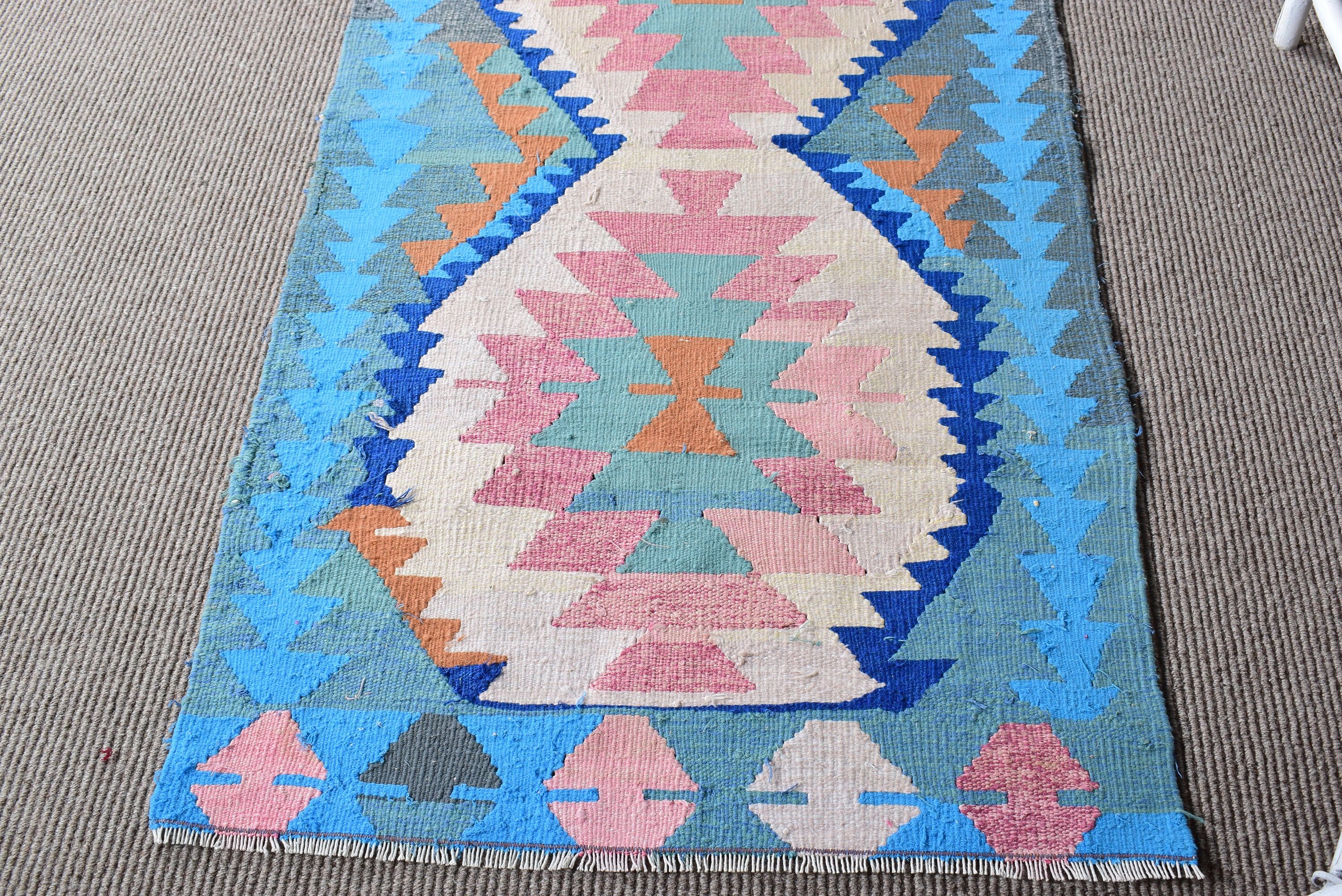 Kitchen Rugs, Door Mat Rug, Boho Rug, Bath Rugs, Modern Rug, Turkish Rug, 2.7x5.3 ft Small Rug, Gray Cool Rug, Rugs for Bath, Vintage Rugs