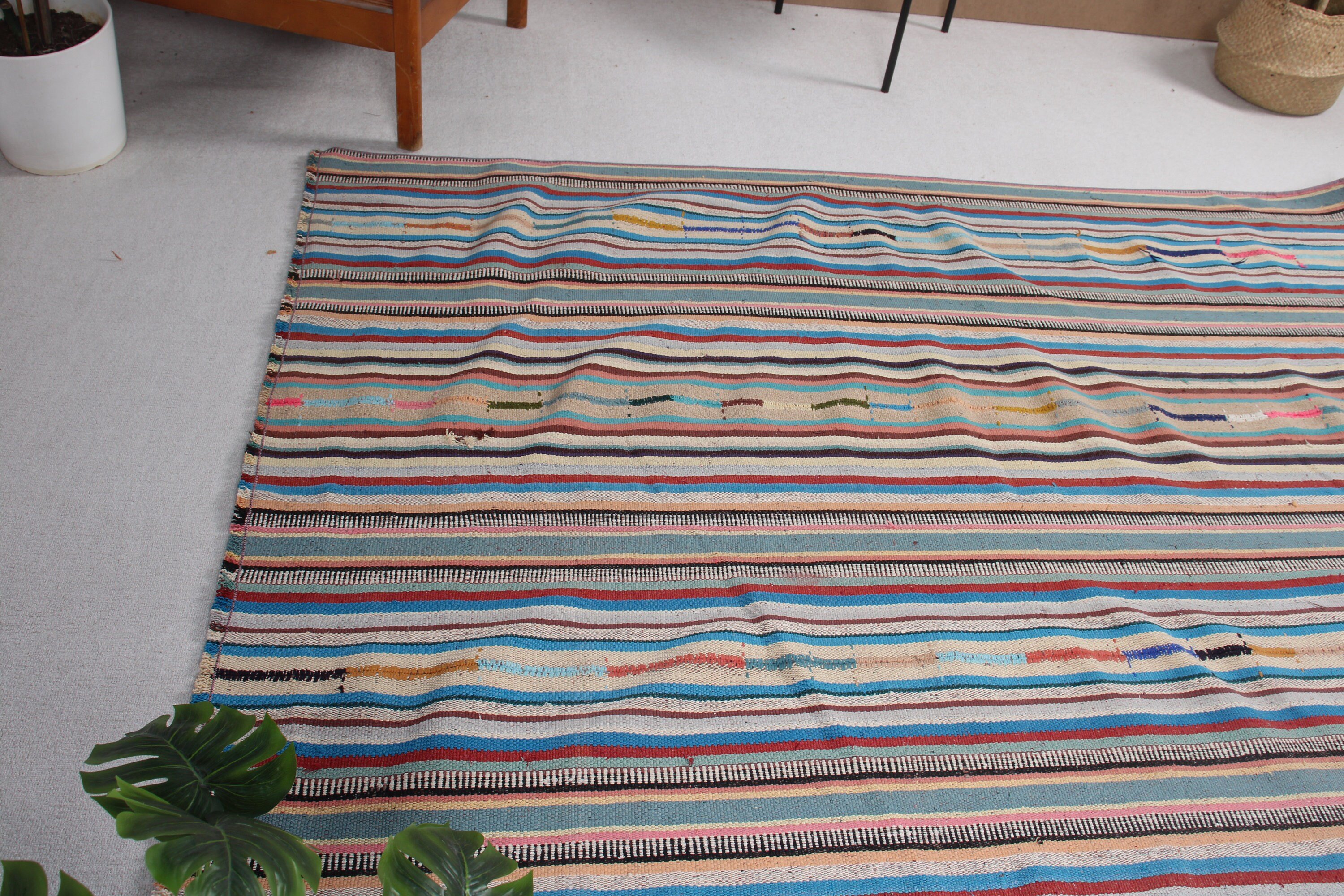 Boho Halı, Alan Halıları, Nötr Halı, Kilim, Türk Halısı, Çocuk Halısı, Oryantal Halılar, Bej 5,3x7,4 ft Alan Halısı, Vintage Halılar