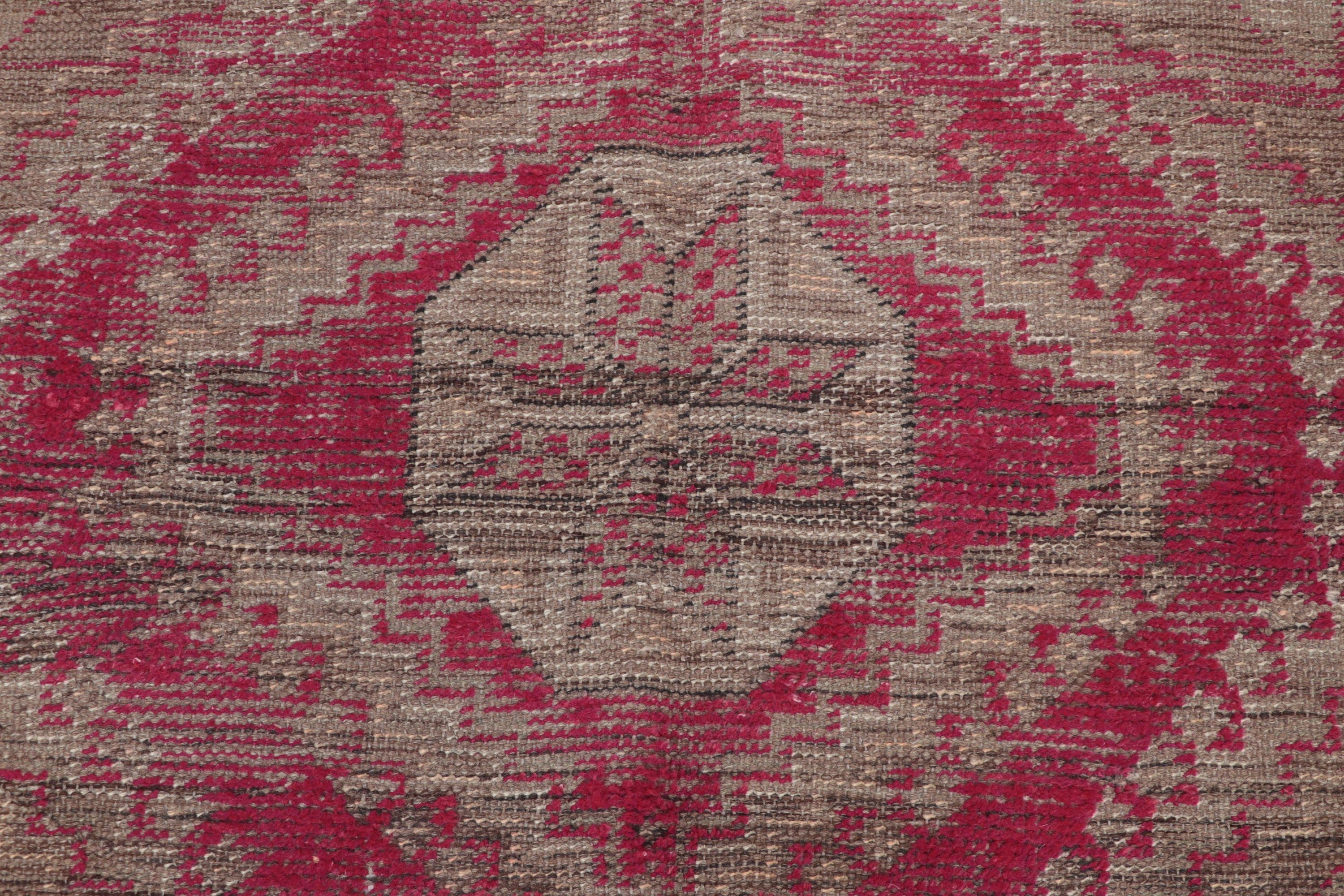 Modern Halı, Kahverengi El Dokuma Halı, Büyük Oushak Halı, Vintage Halı, Türk Halısı, Boho Halıları, 6.1x9.2 ft Büyük Halılar, Yün Halısı, Büyük Boho Halıları