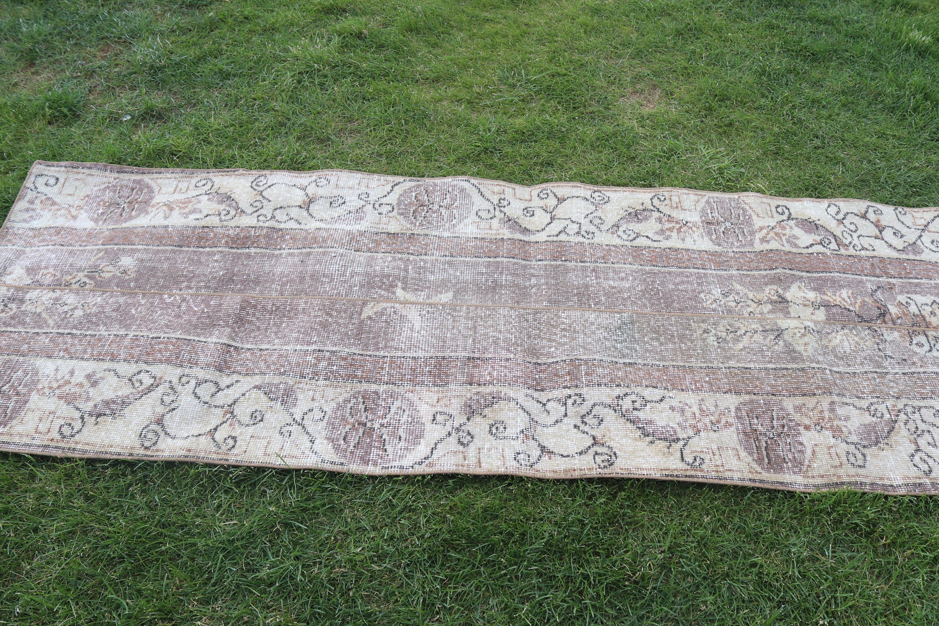 Açıklama Halıları, Yün Halıları, Bej Fas Halısı, Vintage Halılar, 2,6x7,4 ft Runner Halıları, Türk Halıları, Koridor Halıları, Mutfak Halısı