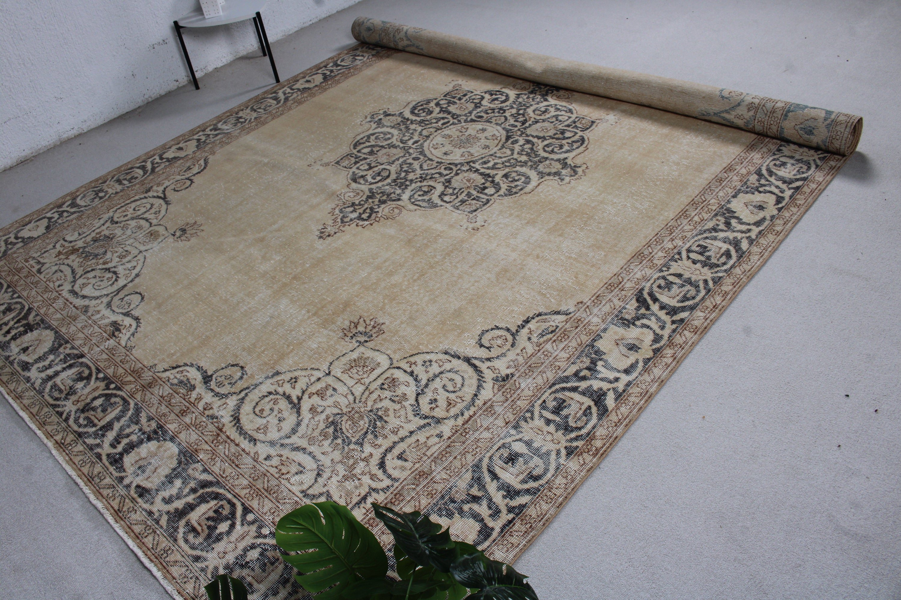 Bedroom Rugs, Living Room Rug, 8.1x11.8 ft Oversize Rug, Salon Rug, Ethnic Rug, Vintage Rug, Beige Kitchen Rug, Statement Rug, Turkish Rugs