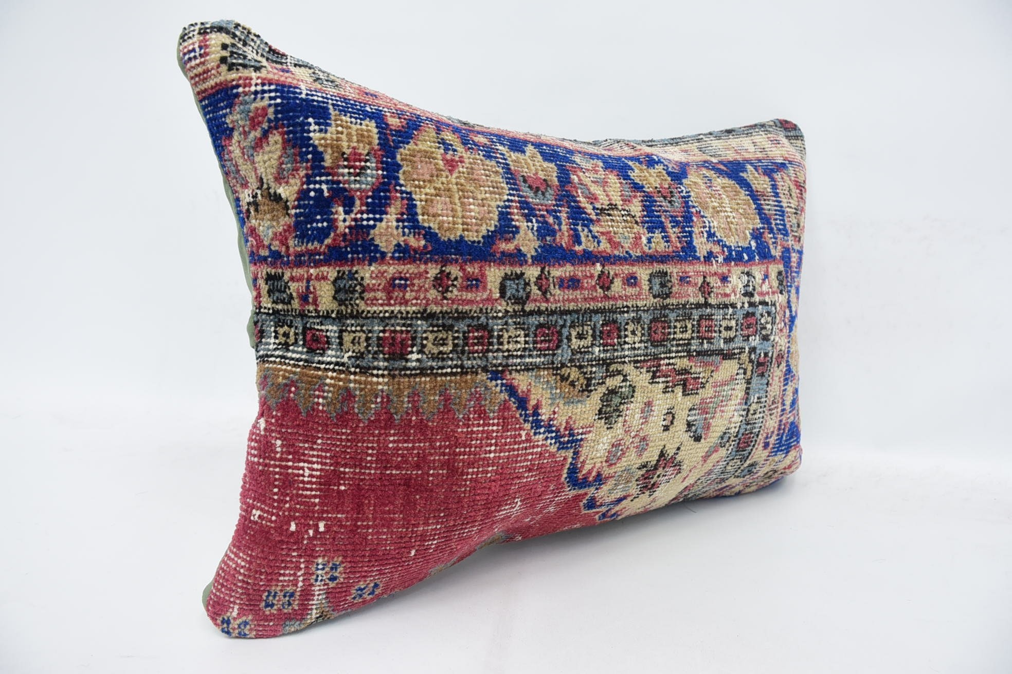 16"x24" Red Pillow Case, Gift Pillow, Home Decor Pillow, Comfy Throw Pillow Sham, Kilim Pillow, Outdoor Throw Pillow Case, Knitted Cushion