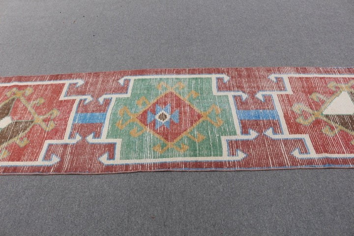 Handmade Rug, Moroccan Rug, Kitchen Rug, Rugs for Stair, 2.7x9.3 ft Runner Rug, Vintage Rug, Turkish Rug, Antique Rugs, Brown Anatolian Rug