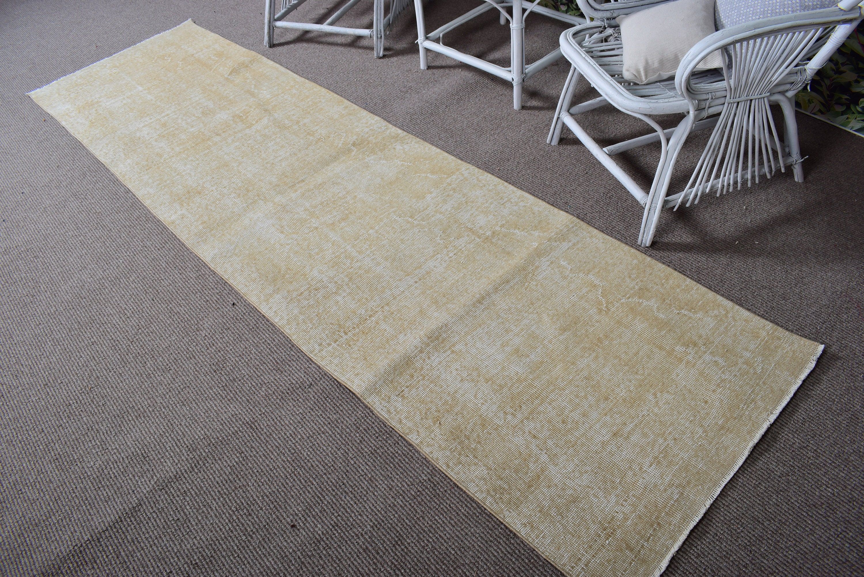 Kitchen Rug, Luxury Rug, 2.7x9.7 ft Runner Rugs, Beige Cool Rug, Vintage Runner Rugs, Bohemian Rug, Vintage Rugs, Turkish Rug, Bedroom Rugs