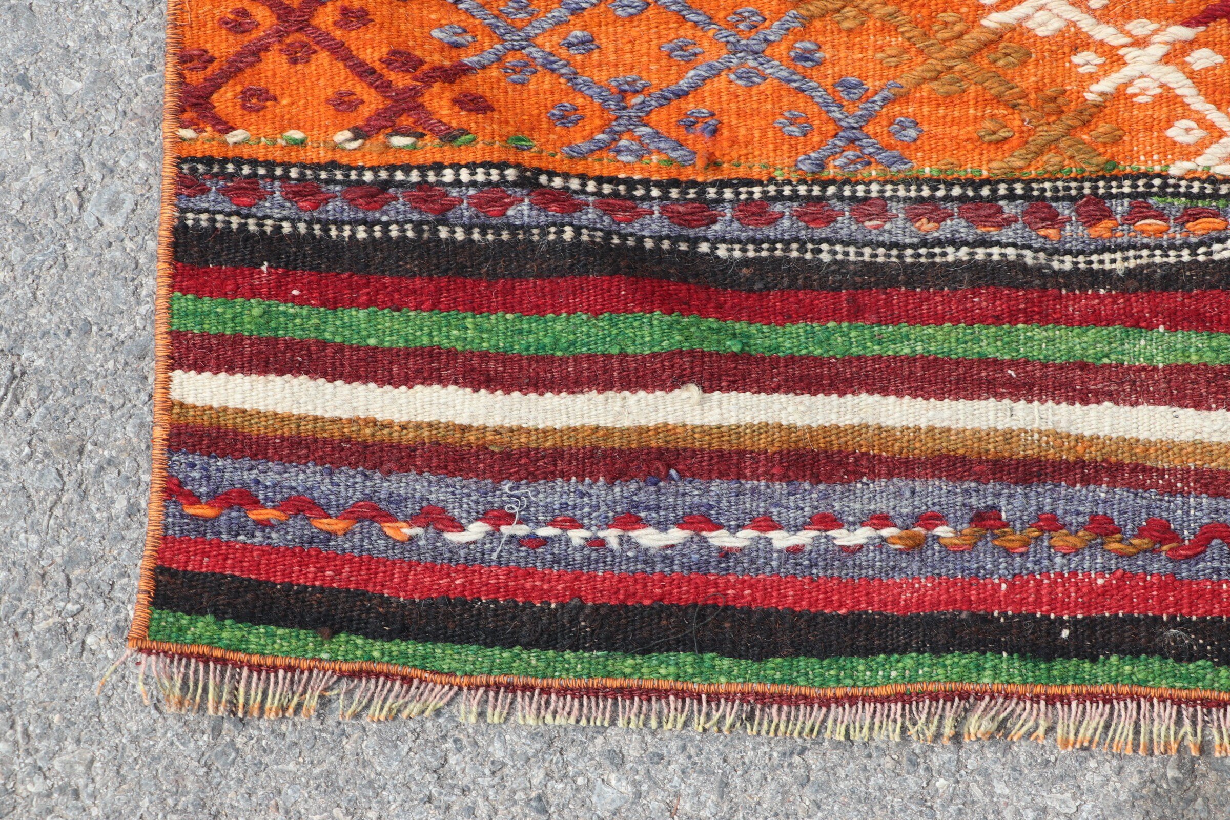 Yemek Odası Halısı, Gökkuşağı Yün Halısı, Yer Halıları, Türk Halısı, Yatak Odası Halısı, Antika Halı, Kilim, 5x11.4 ft Büyük Halı, Özel Halı, Vintage Halılar