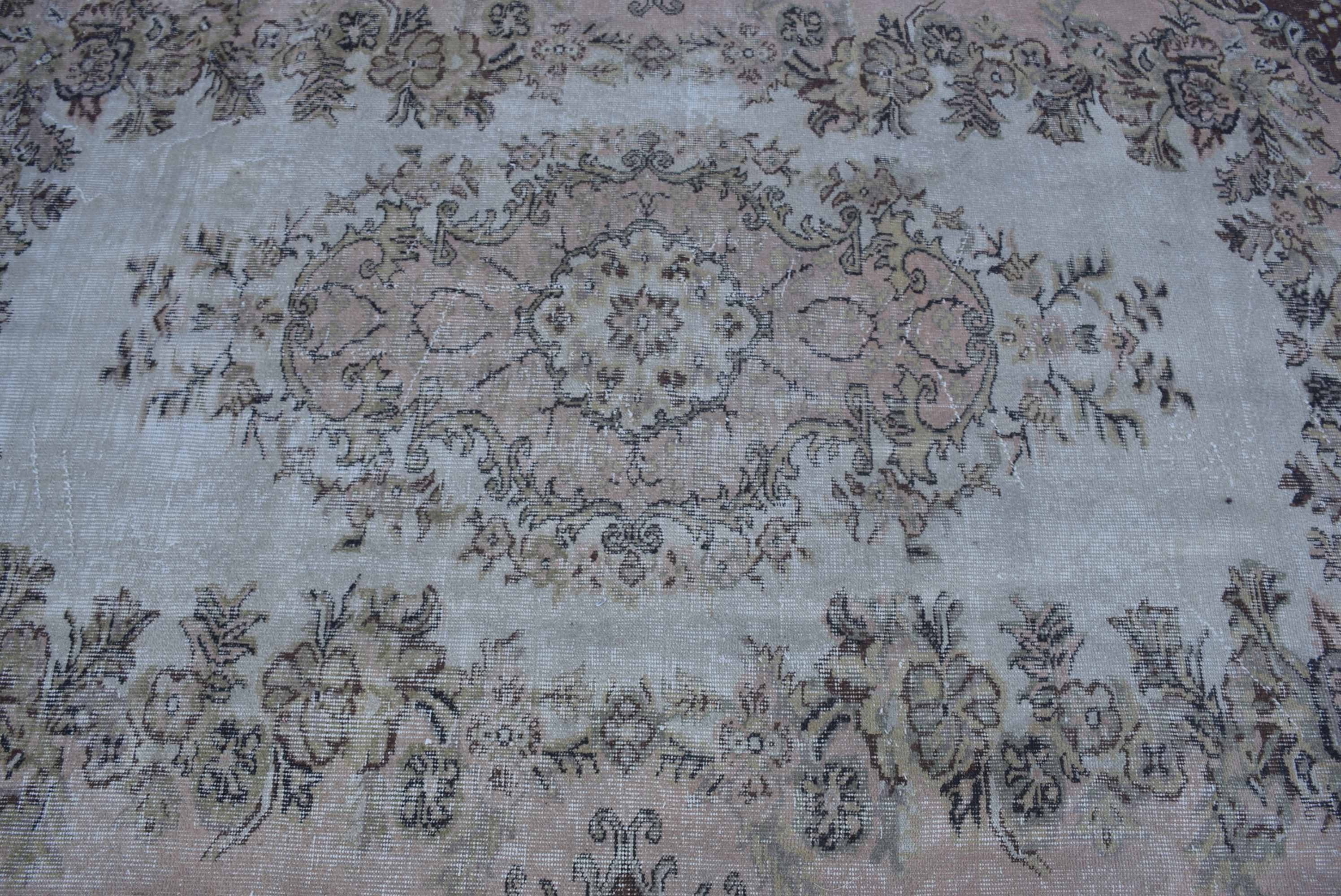 Ev Dekor Halısı, Oturma Odası Halıları, Türk Halısı, 5.4x8.3 ft Büyük Halı, Yemek Odası Halısı, Vintage Halı, Anadolu Halısı, Kahverengi Oryantal Halılar