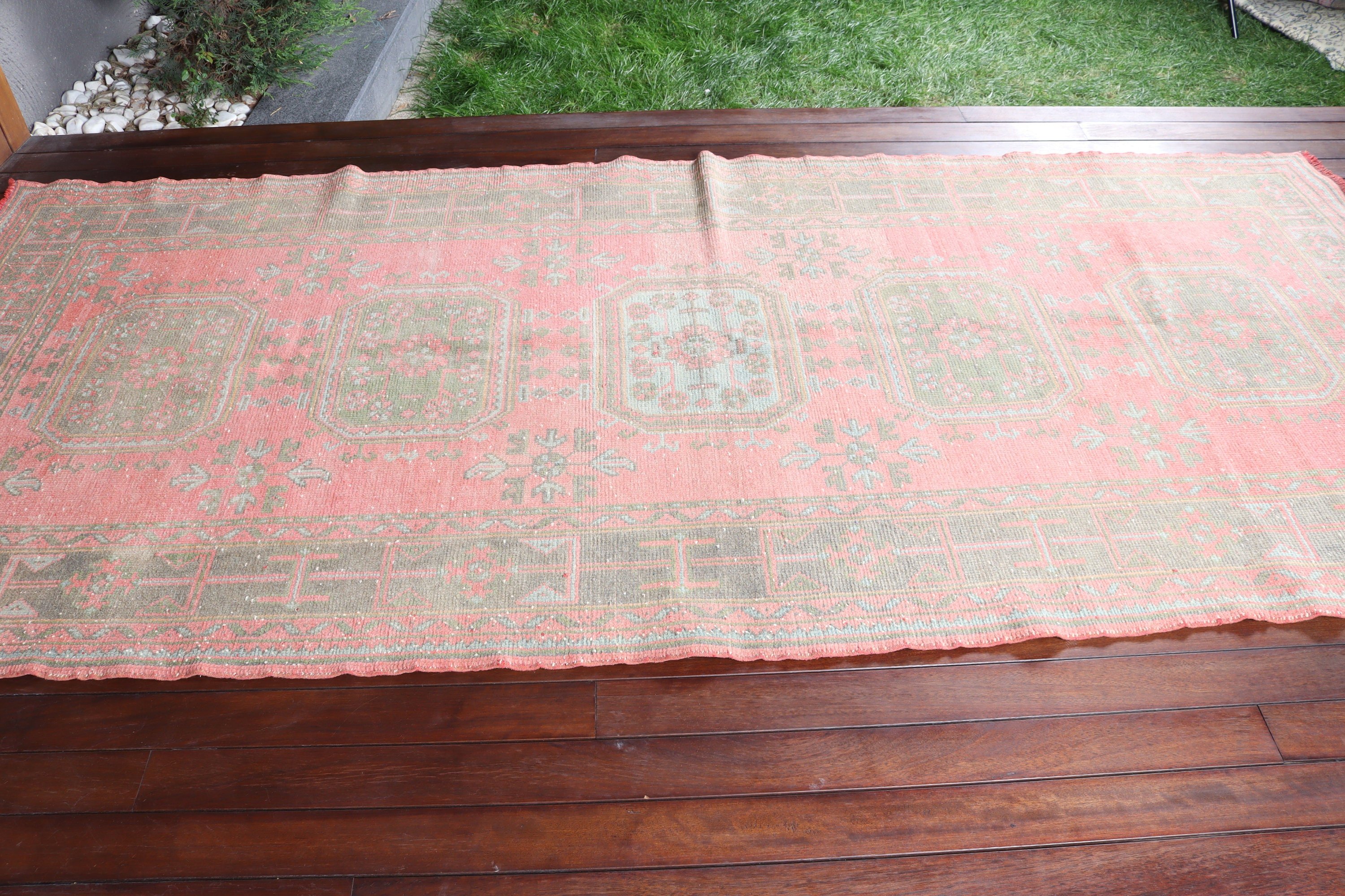 Türk Halıları, Pembe Antika Halı, Fas Halıları, Soğuk Halı, Yemek Odası Halısı, 4,5x10,1 ft Büyük Halı, Yatak Odası Halısı, Vintage Halılar, Etnik Halılar