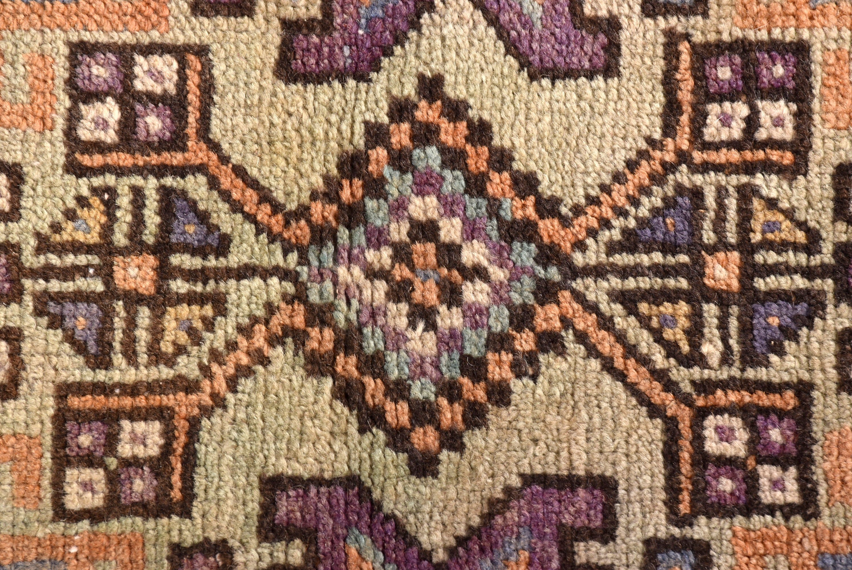 Lüks Halı, 3,5x5,3 ft Aksan Halısı, Vintage Halılar, Türk Halısı, Mor Fas Halısı, Boho Vurgulu Halı, Çocuk Odası Halıları, Düz Dokuma Halı