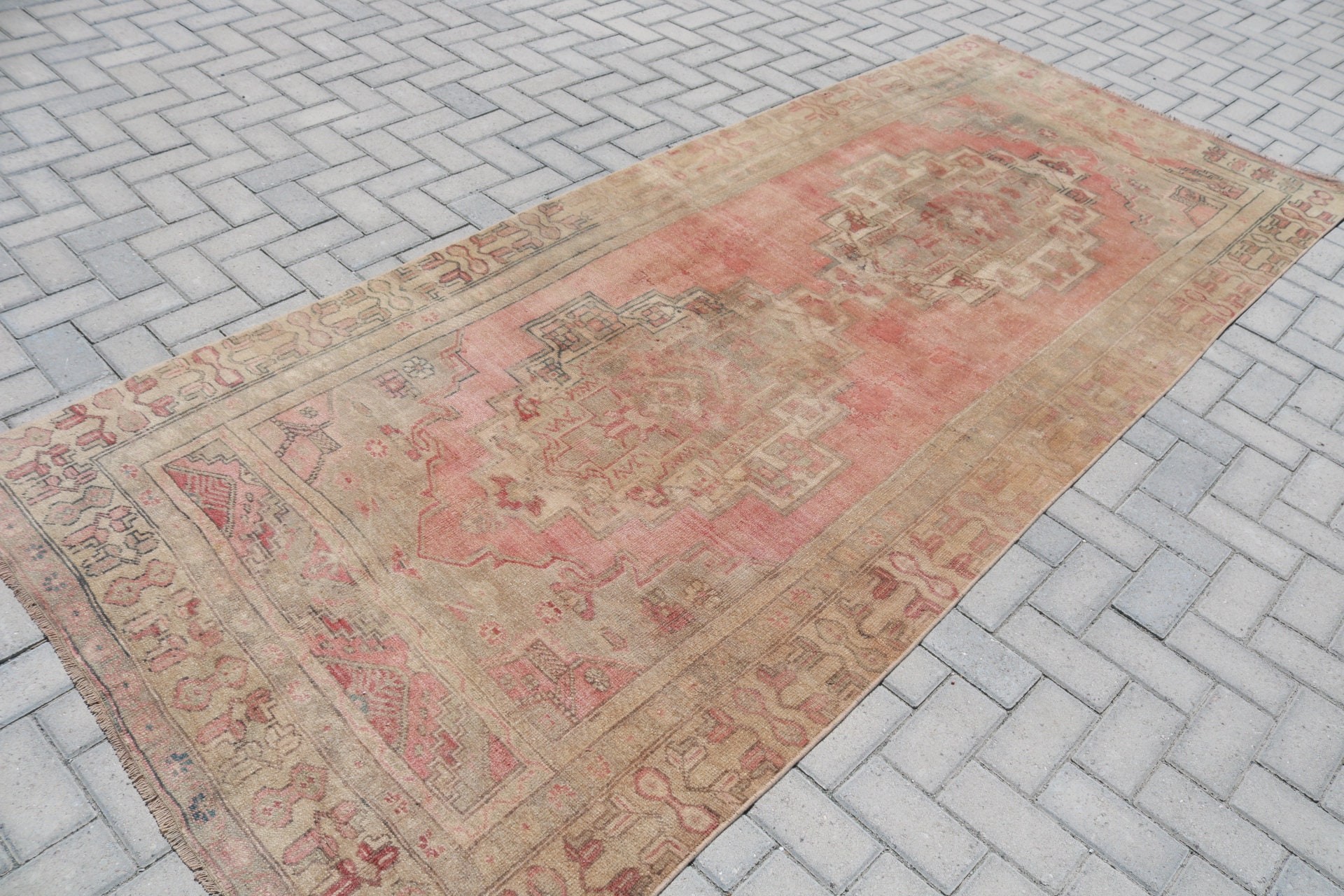 Living Room Rug, Vintage Rug, Salon Rug, Turkish Rug, Dorm Rug, Rugs for Dining Room, Moroccan Rugs, 4.3x10.7 ft Large Rugs, Oriental Rug