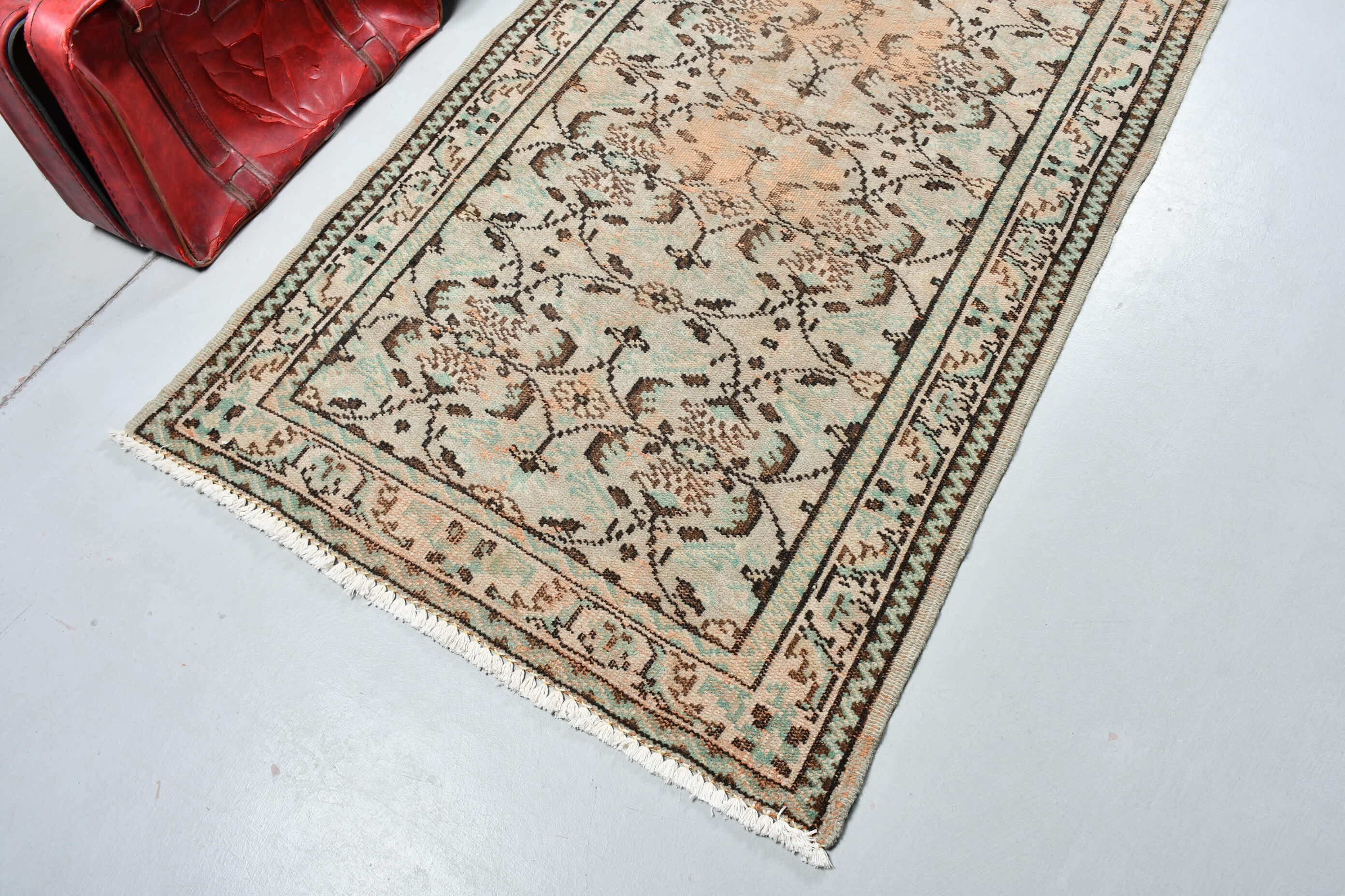 Oushak Halıları, Yatak Odası Halıları, Türk Halısı, Yer Halısı, Vintage Halı, Yeşil Oryantal Halı, Yemek Odası Halıları, Yün Halı, 5.4x6.6 ft Alan Halısı