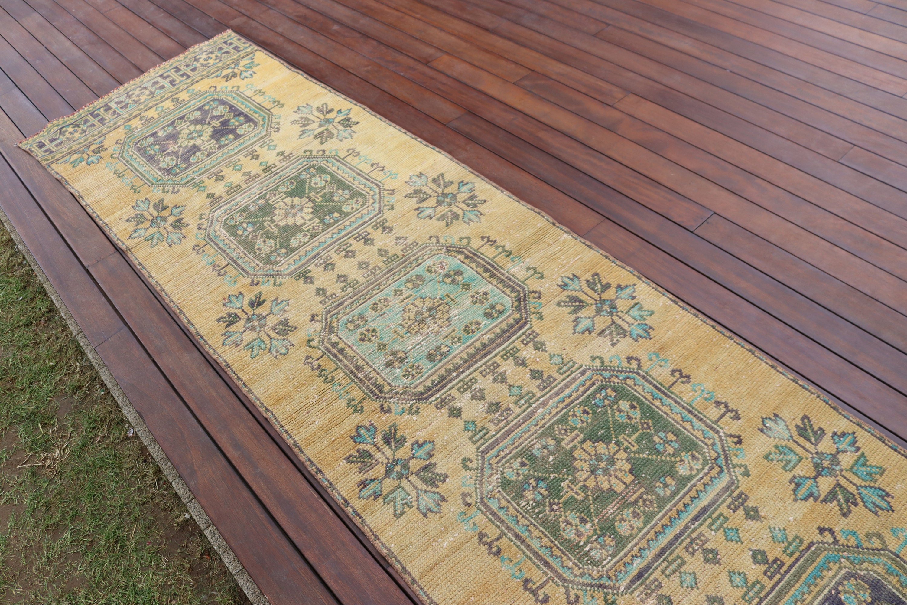 Koridor Halısı, Sarı Soğuk Halı, Nötr Halılar, 2,7x10,6 ft Runner Halıları, Vintage Halı, Yatak Odası Halıları, Türk Halıları, Uzun Yolluk Halıları, Dış Mekan Halısı