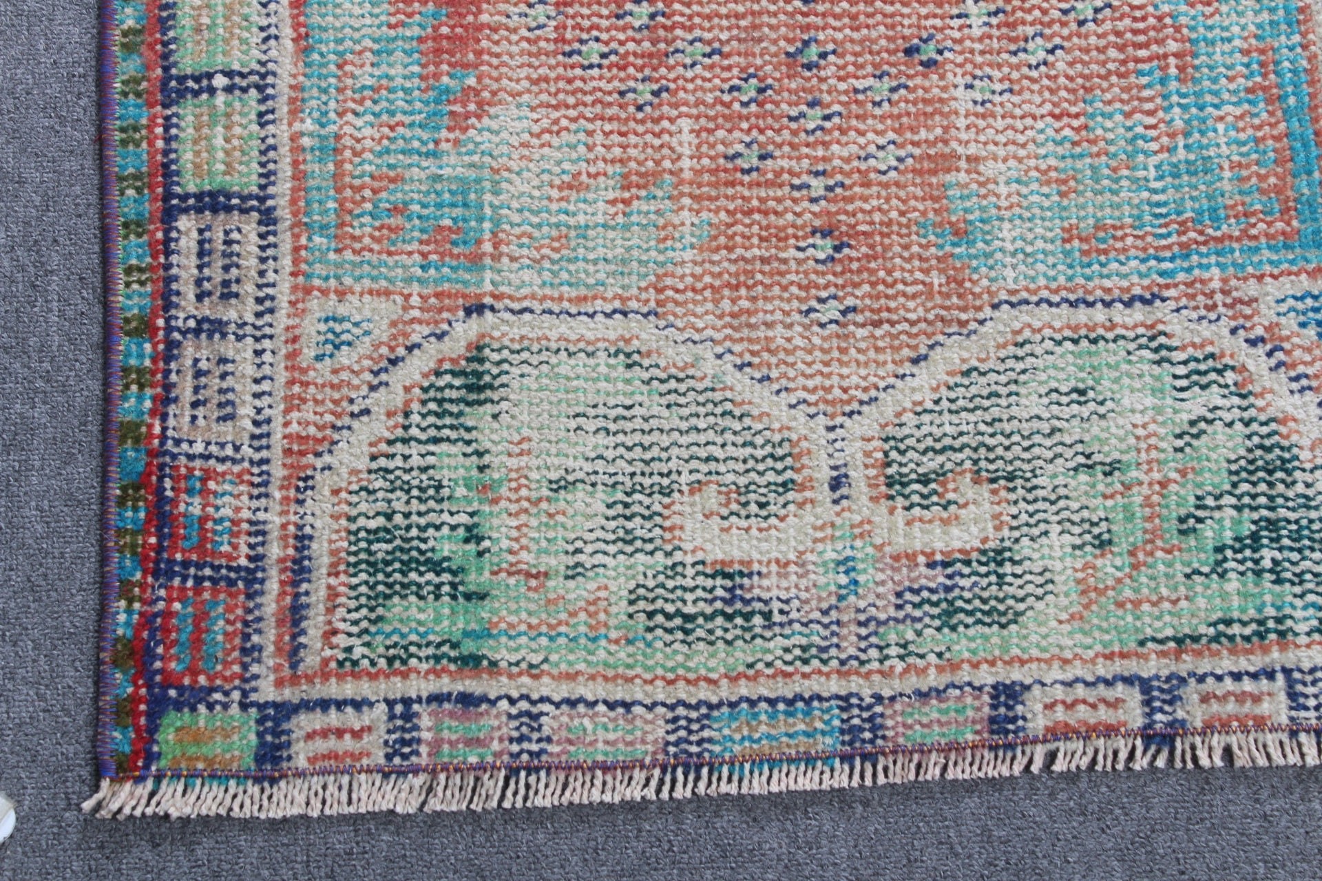 Giriş Halısı, Mutfak Halısı, Çocuk Odası Halıları, 2,1x4 ft Küçük Halı, Oryantal Halılar, Ev Dekor Halısı, Kırmızı Yün Halı, Vintage Halı, Türk Halıları