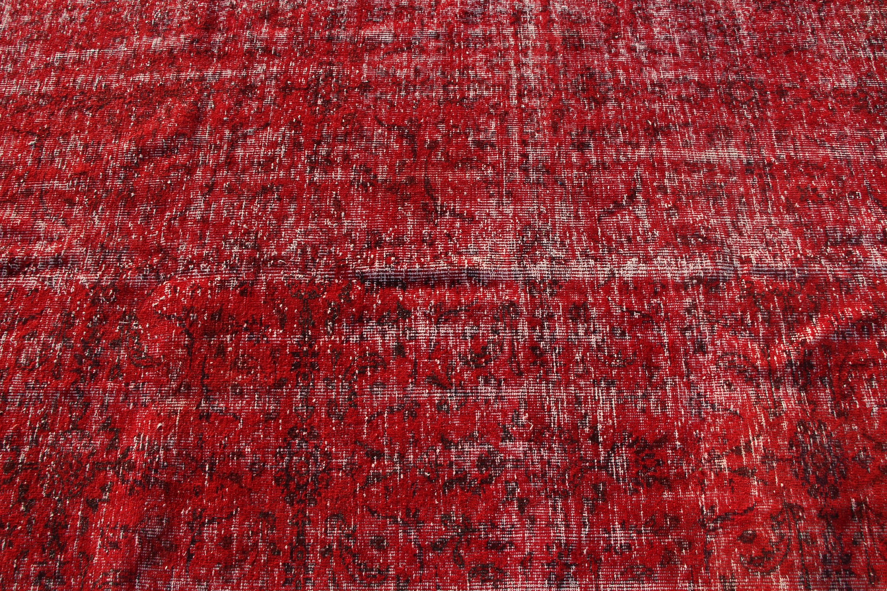 Bedroom Rugs, 5x8.7 ft Large Rugs, Red Cool Rugs, Home Decor Rug, Vintage Oushak Rug, Vintage Rug, Turkish Rug, Dining Room Rug, Cool Rug