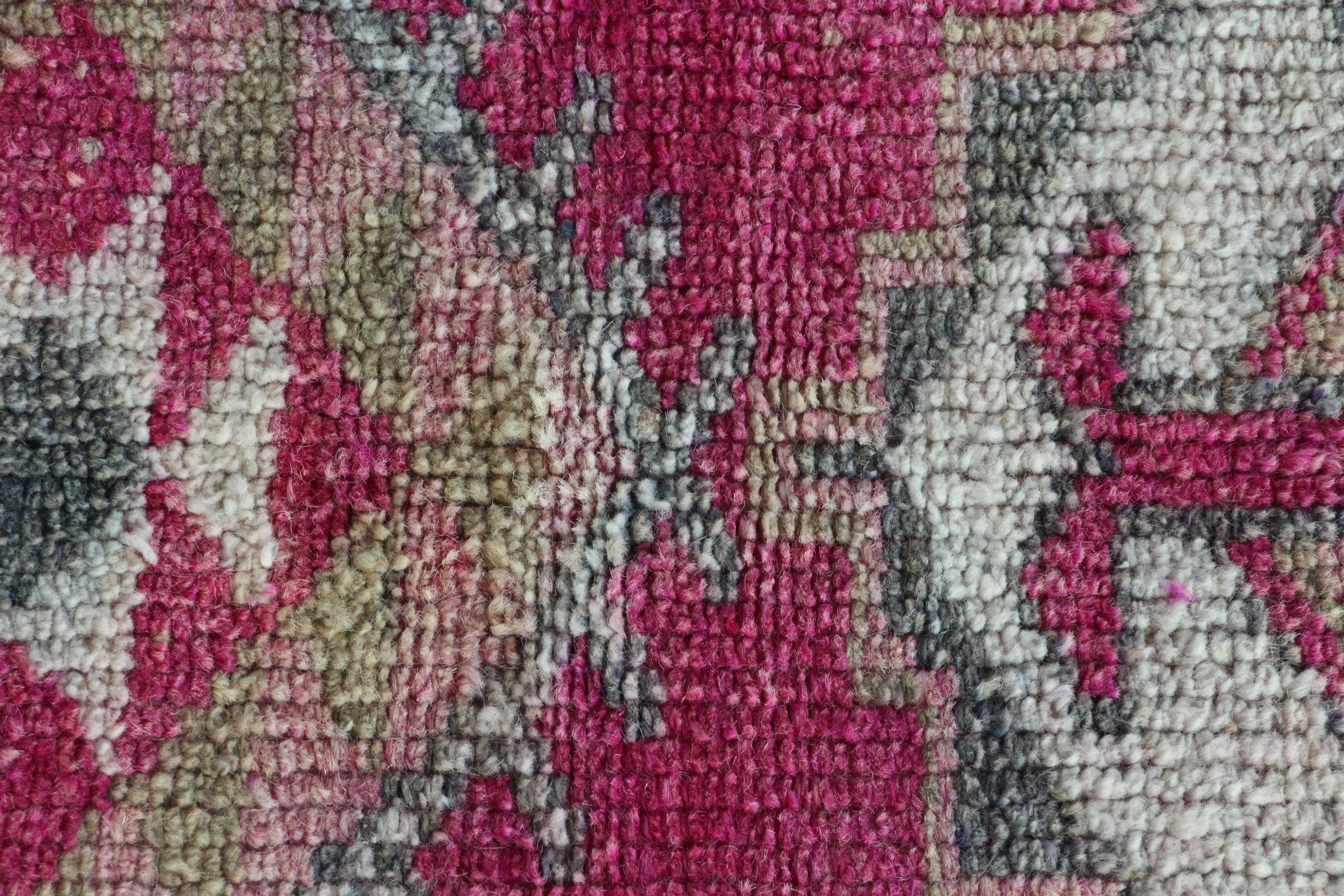 Beni Ourain Runner Rug, Kitchen Rug, Outdoor Rugs, Vintage Rugs, Pink Home Decor Rug, 2.6x12.9 ft Runner Rugs, Turkish Rugs