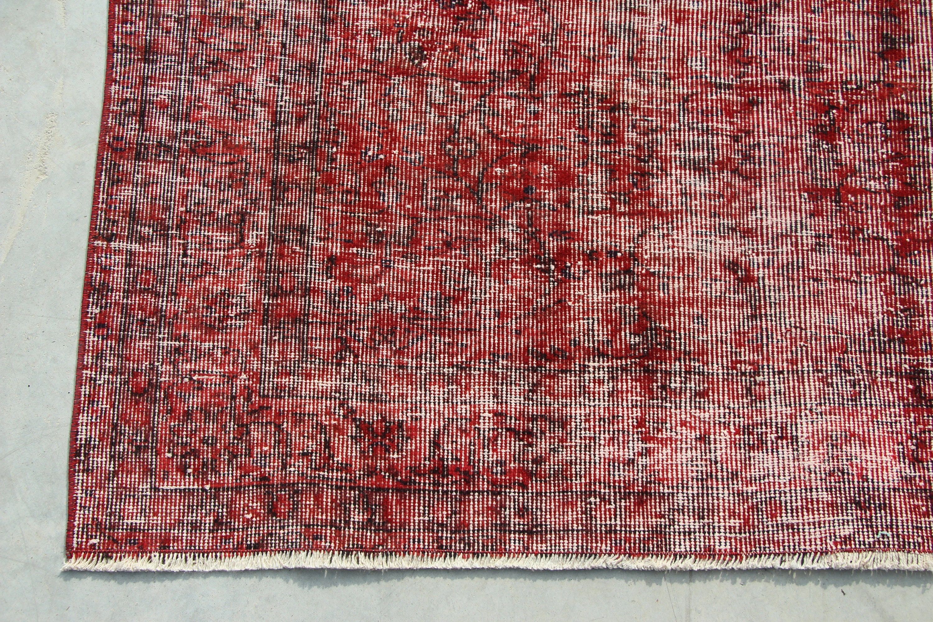 Indoor Rug, 4.5x8.3 ft Area Rug, Turkish Rugs, Vintage Rug, Rugs for Dining Room, Antique Rugs, Red Moroccan Rugs, Floor Rug, Oriental Rug