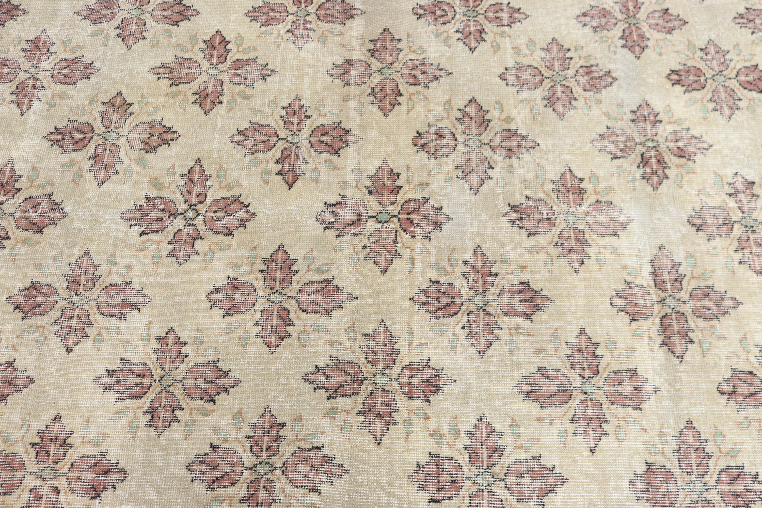 Vintage Halı, Merdiven Halıları, Oushak Halıları, 3,8x13,1 ft Runner Halıları, Bej Fas Halıları, Türk Halısı, Vintage Runner Halısı, Bildiri Halısı