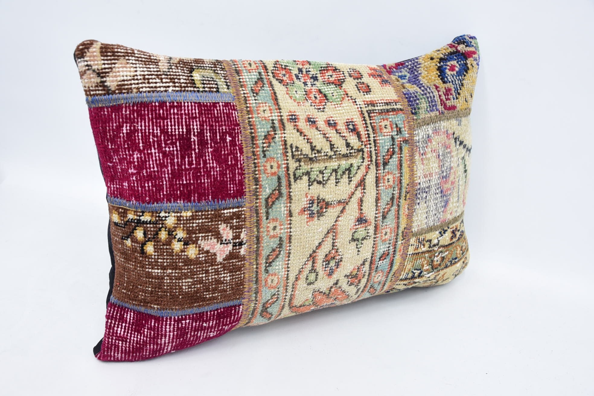 Handmade Pillow Cover, 16"x24" Beige Pillow Cover, Vintage Cushion, Turkish Pillow, Interior Designer Pillow, Pillow for Sofa