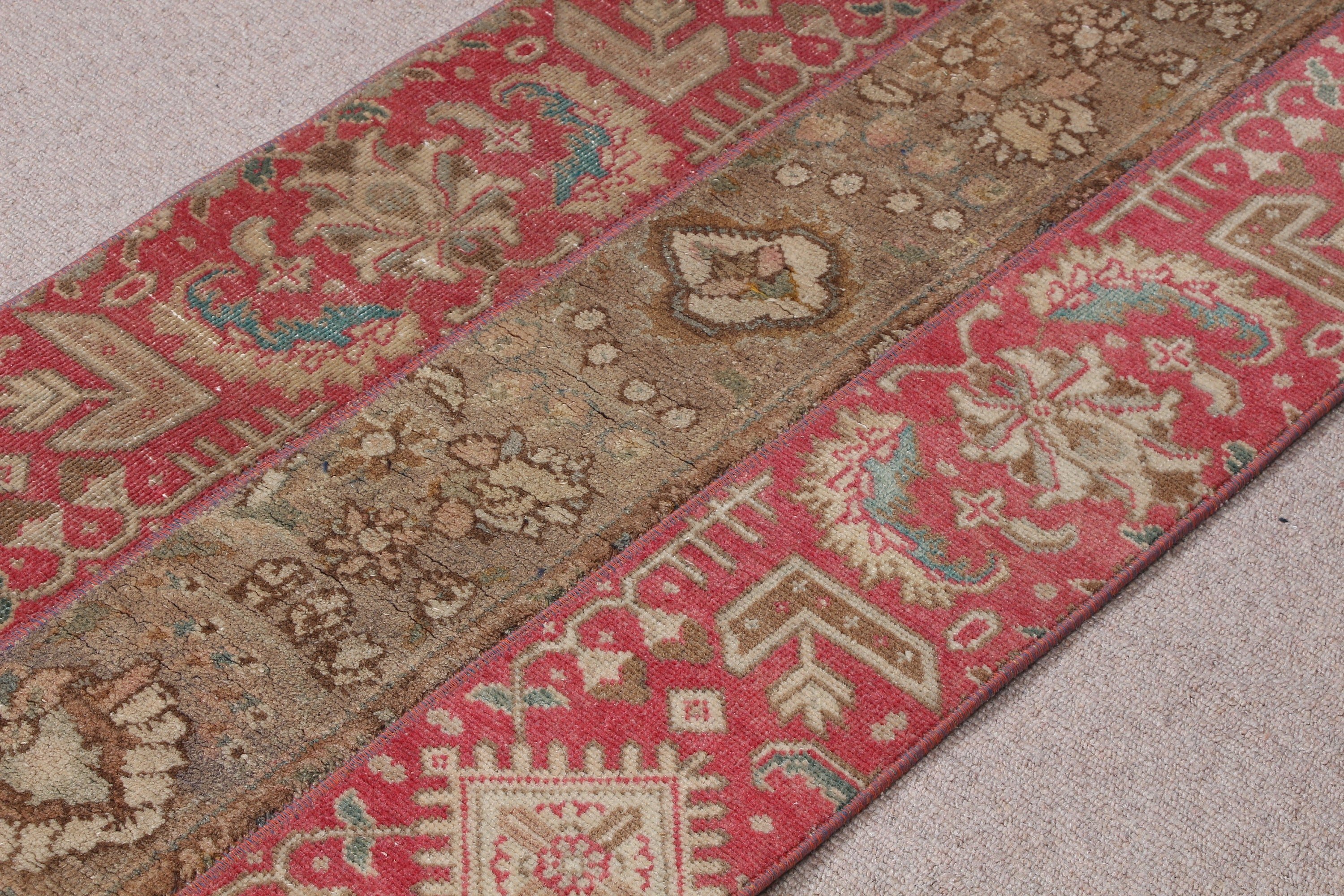 2x4.4 ft Küçük Halılar, Duvara Asılı Halılar, Vintage Halı, Anadolu Halısı, Mutfak Halısı, Pembe Yer Halısı, Retro Halı, Banyo Halıları, Türk Halısı