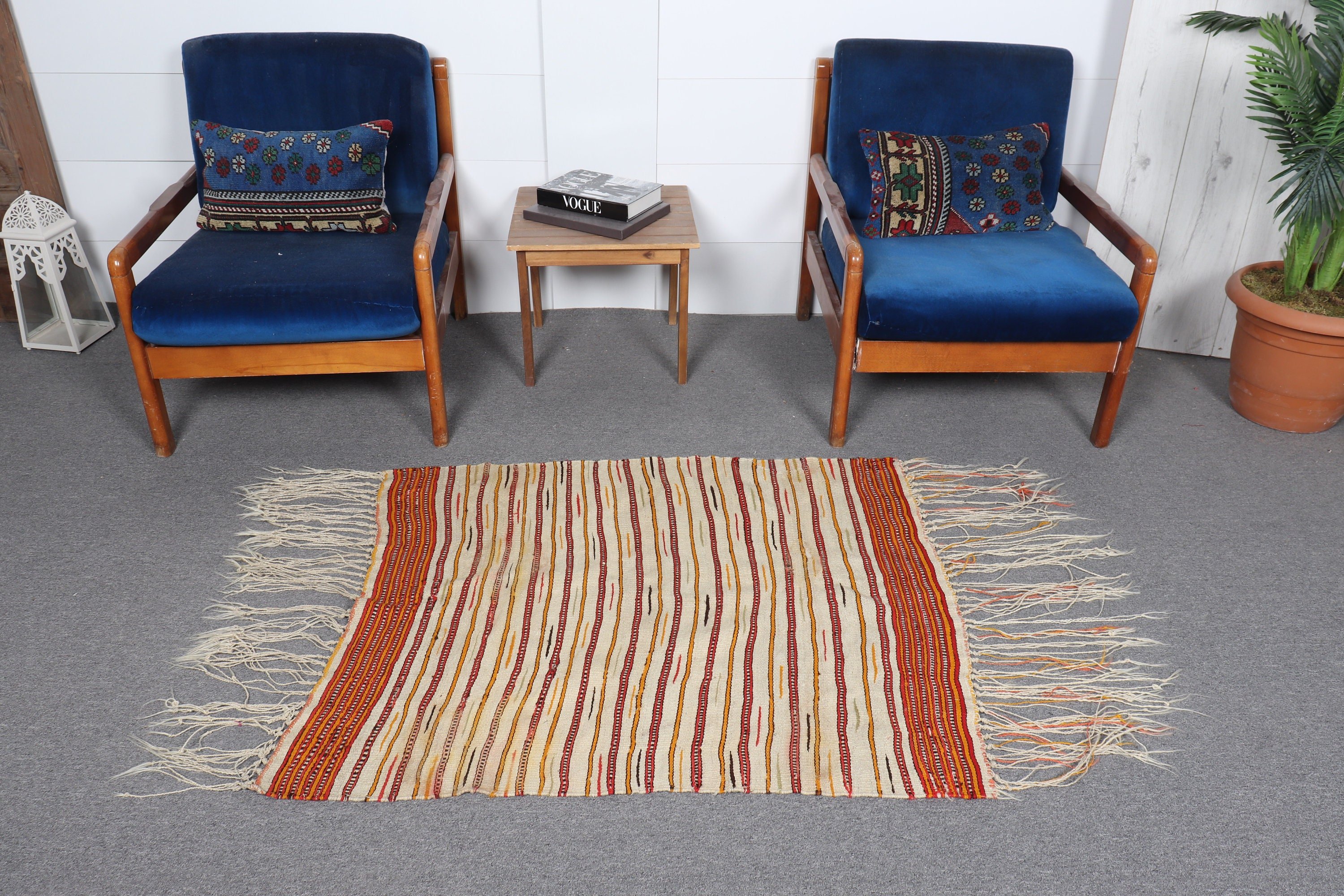 Vintage Halı, Bej Oushak Halılar, Giriş Halıları, Çocuk Halısı, 3,2x3,7 ft Küçük Halı, Eski Halı, Türk Halıları, Ev Dekorasyonu Halısı, Kilim, Antika Halı