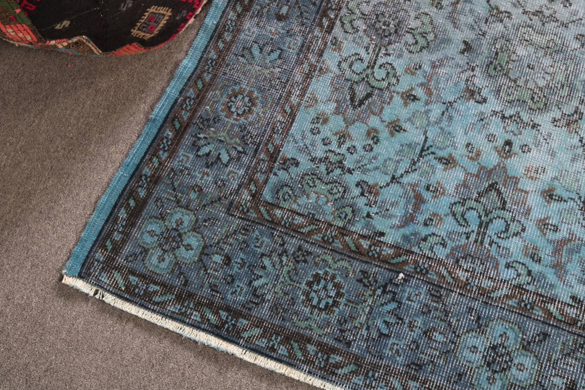 Turkish Rugs, Dining Room Rug, 5.8x9 ft Large Rug, Flatweave Rugs, Kitchen Rug, Blue Kitchen Rug, Large Vintage Rugs, Vintage Rugs