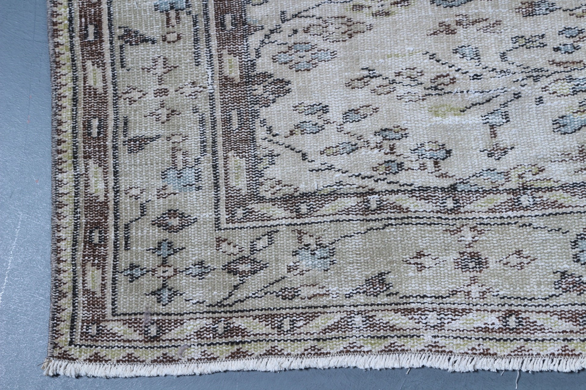 Floor Rug, Vintage Rug, Dining Room Rug, Bedroom Rugs, Turkish Rug, Anatolian Rug, Beige  5.6x8.2 ft Large Rugs