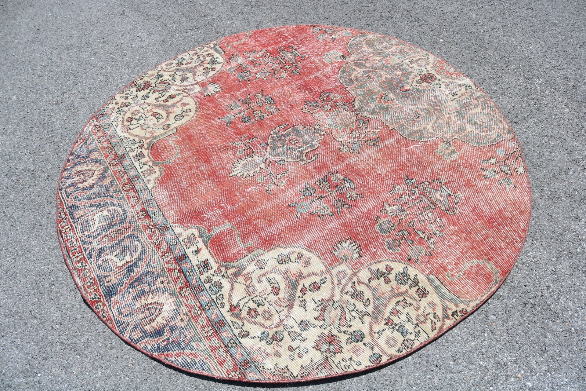 Turkish Rug, Nursery Rugs, 5.5x5.6 ft Area Rugs, Vintage Decor Rugs, Rugs for Nursery, Bedroom Rug, Indoor Rug, Vintage Rug, Colorful Rug