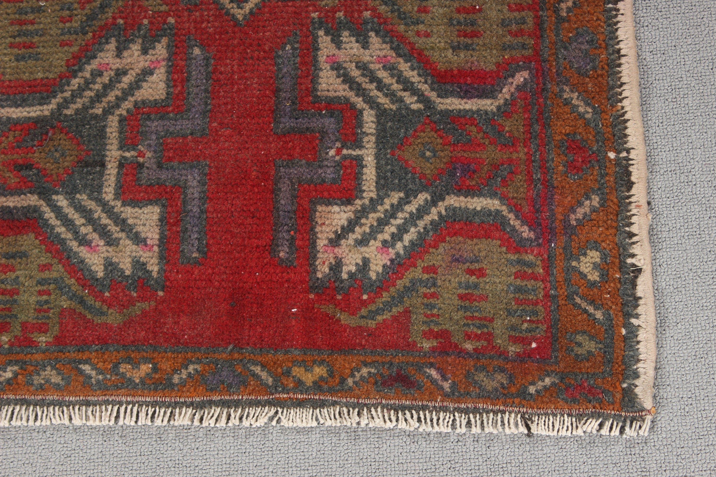 Red Handwoven Rugs, 1.8x3.3 ft Small Rug, Home Decor Rugs, Kitchen Rug, Statement Rug, Vintage Rugs, Bathroom Rugs, Ethnic Rug, Turkish Rug