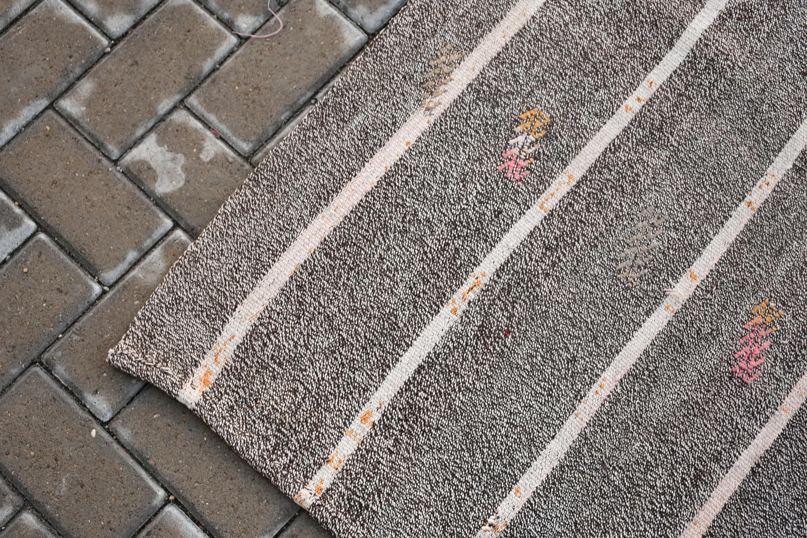 Salon Rugs, Kitchen Rug, Rugs for Salon, Gray Wool Rug, 6.6x8.7 ft Large Rug, Turkish Rug, Kilim, Living Room Rug, Vintage Rug, Cool Rugs