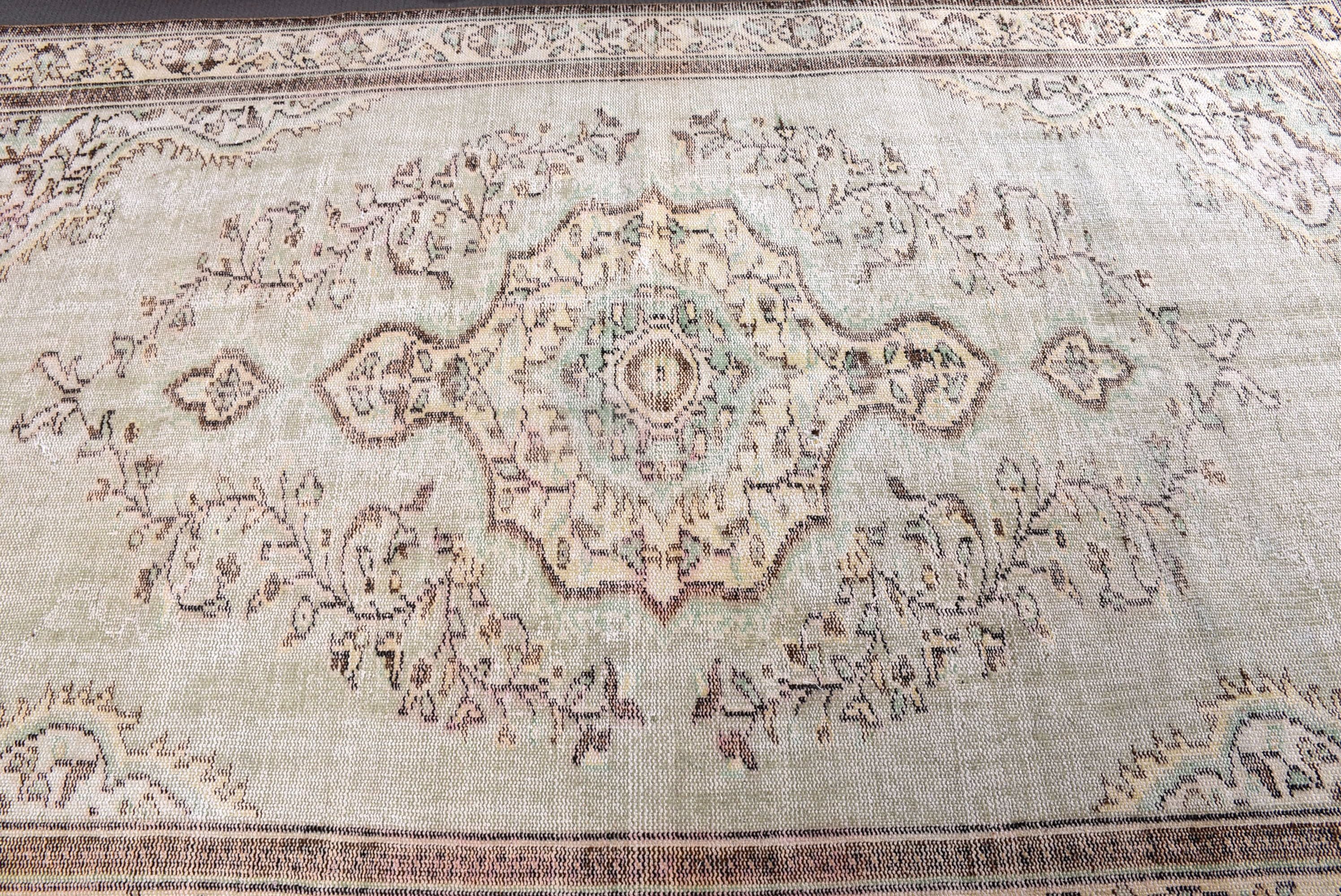 Vintage Halı, Türk Halısı, Oryantal Halılar, Lüks Halılar, Oturma Odası Halıları, 5,5x9,2 ft Büyük Halılar, Yeşil Ev Dekor Halıları, Salon Halısı, Boho Halısı