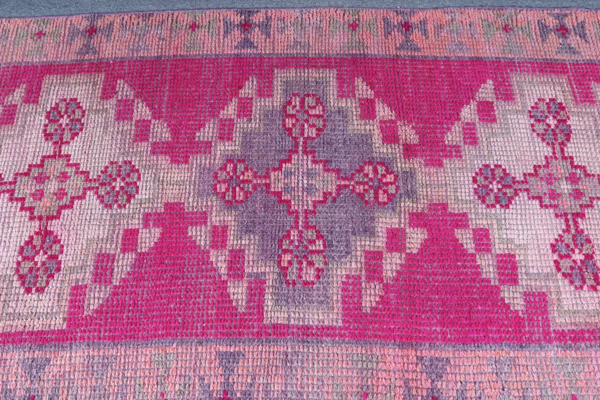 Anatolian Rugs, Rugs for Hallway, Pink Moroccan Rugs, 3.1x8.4 ft Runner Rugs, Stair Rug, Vintage Rug, Turkish Rug, Oriental Rug, Art Rug