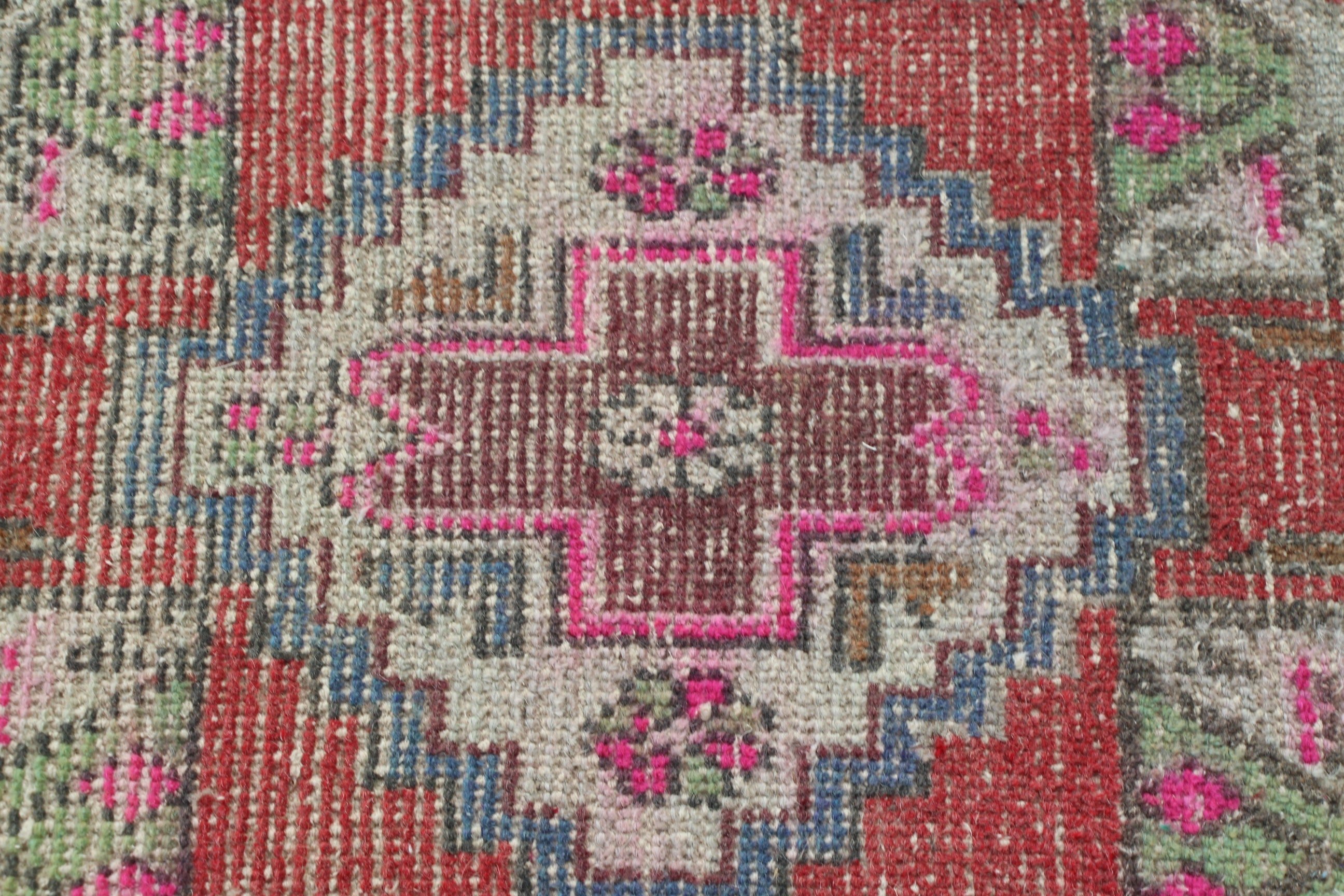 Entry Rug, Neutral Rug, Rugs for Bathroom, 1.5x3 ft Small Rug, Nursery Rug, Red Boho Rug, Turkey Rugs, Oushak Rug, Vintage Rug, Turkish Rug