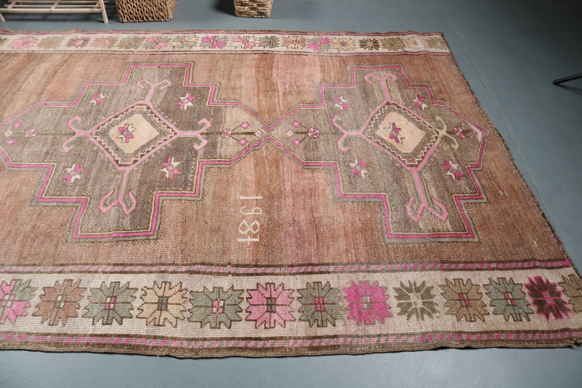 Living Room Rugs, Home Decor Rug, 6.7x12.2 ft Oversize Rug, Turkish Rugs, Dining Room Rug, Vintage Decor Rug, Vintage Rugs, Moroccan Rugs