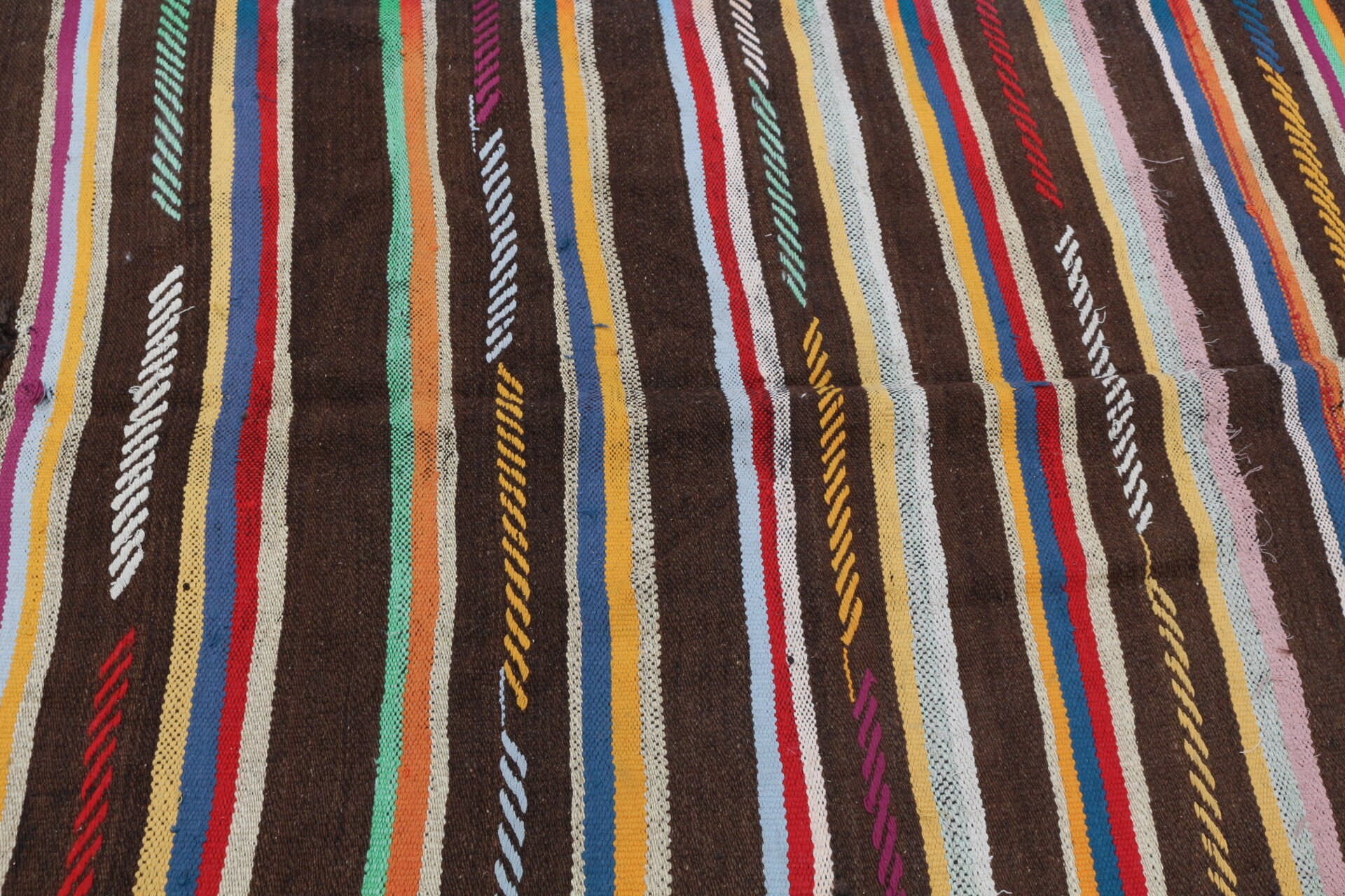 Vintage Rug, Oriental Rug, Kilim, 4.4x12.4 ft Runner Rug, Turkish Rug, Kitchen Rug, Rugs for Runner, Moroccan Rug, Brown Bedroom Rugs