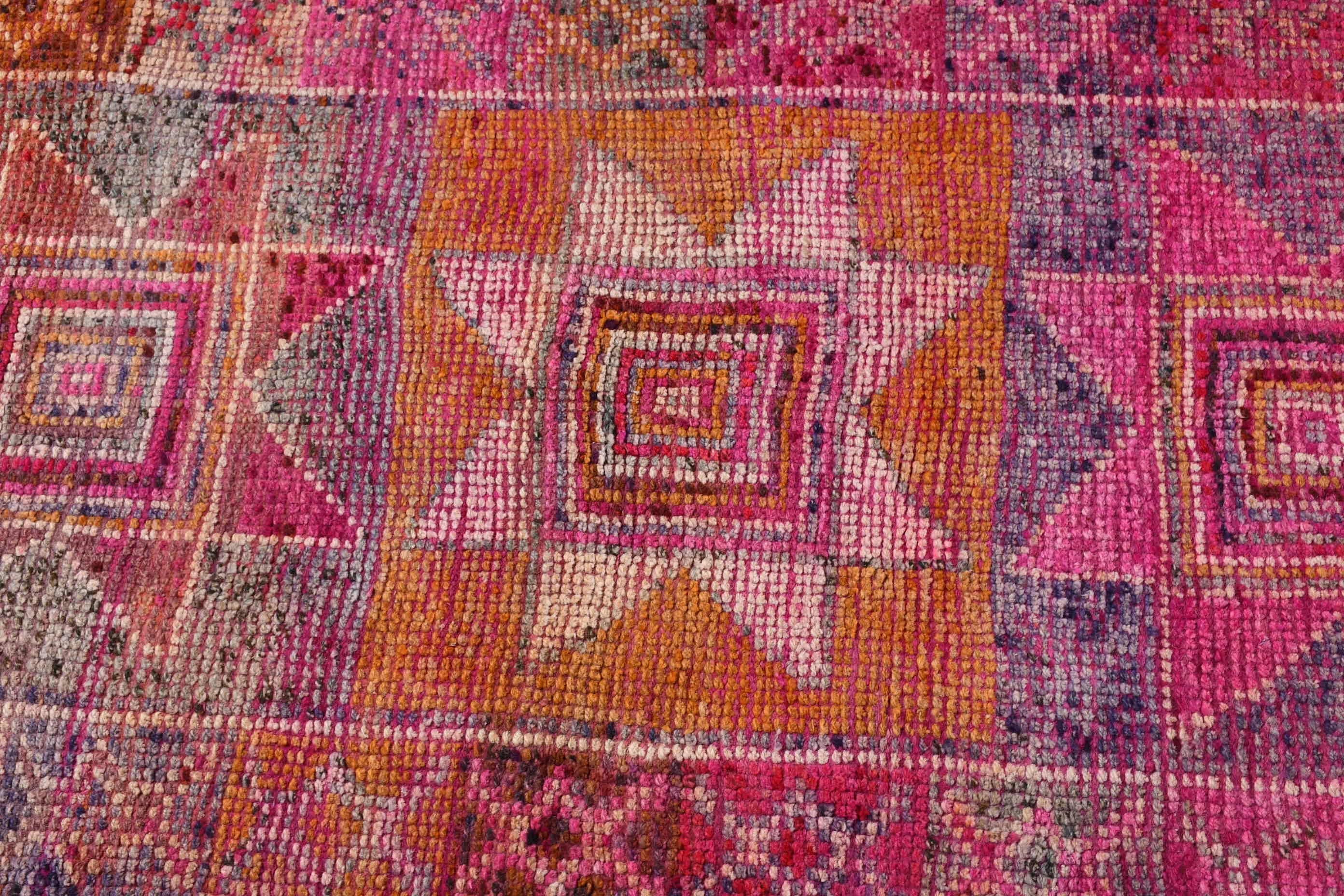 Oushak Halıları, Koridor Halıları, Koridor Halısı, Merdiven Halısı, 2.6x9.8 ft Runner Halıları, Türk Halısı, Pembe Oushak Halısı, Vintage Halılar, Yer Halısı