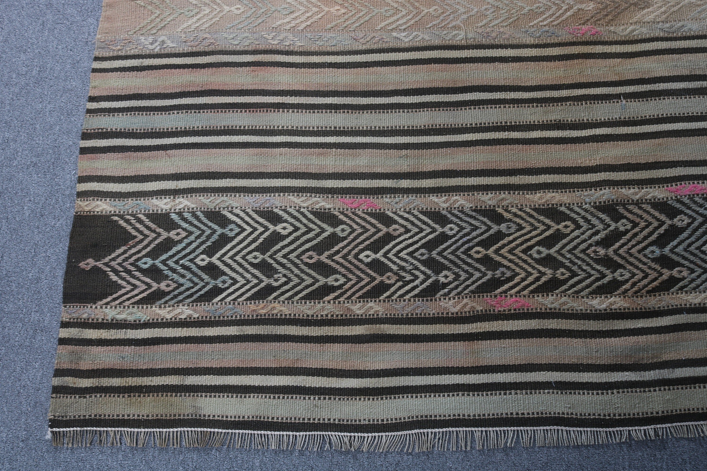 Zemin Halıları, 4.7x7.9 ft Alan Halıları, Vintage Halılar, Yeşil Mutfak Halısı, Türk Halısı, Boho Halıları, Fas Halıları, Kilim, Oturma Odası Halıları