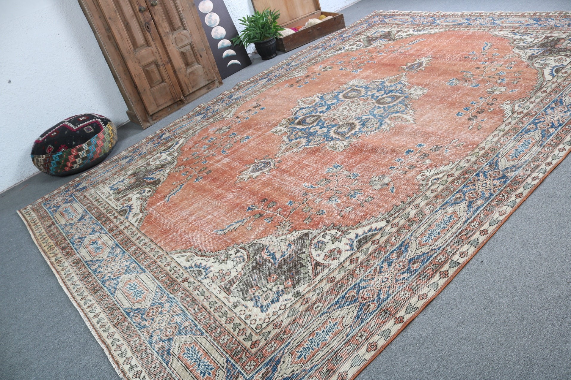 Salon Halıları, Lüks Halılar, Vintage Halı, Kırmızı Ev Dekor Halıları, Türk Halısı, 9.1x13.2 ft Büyük Boy Halı, Yemek Odası Halısı, Modern Halı, Yatak Odası Halısı