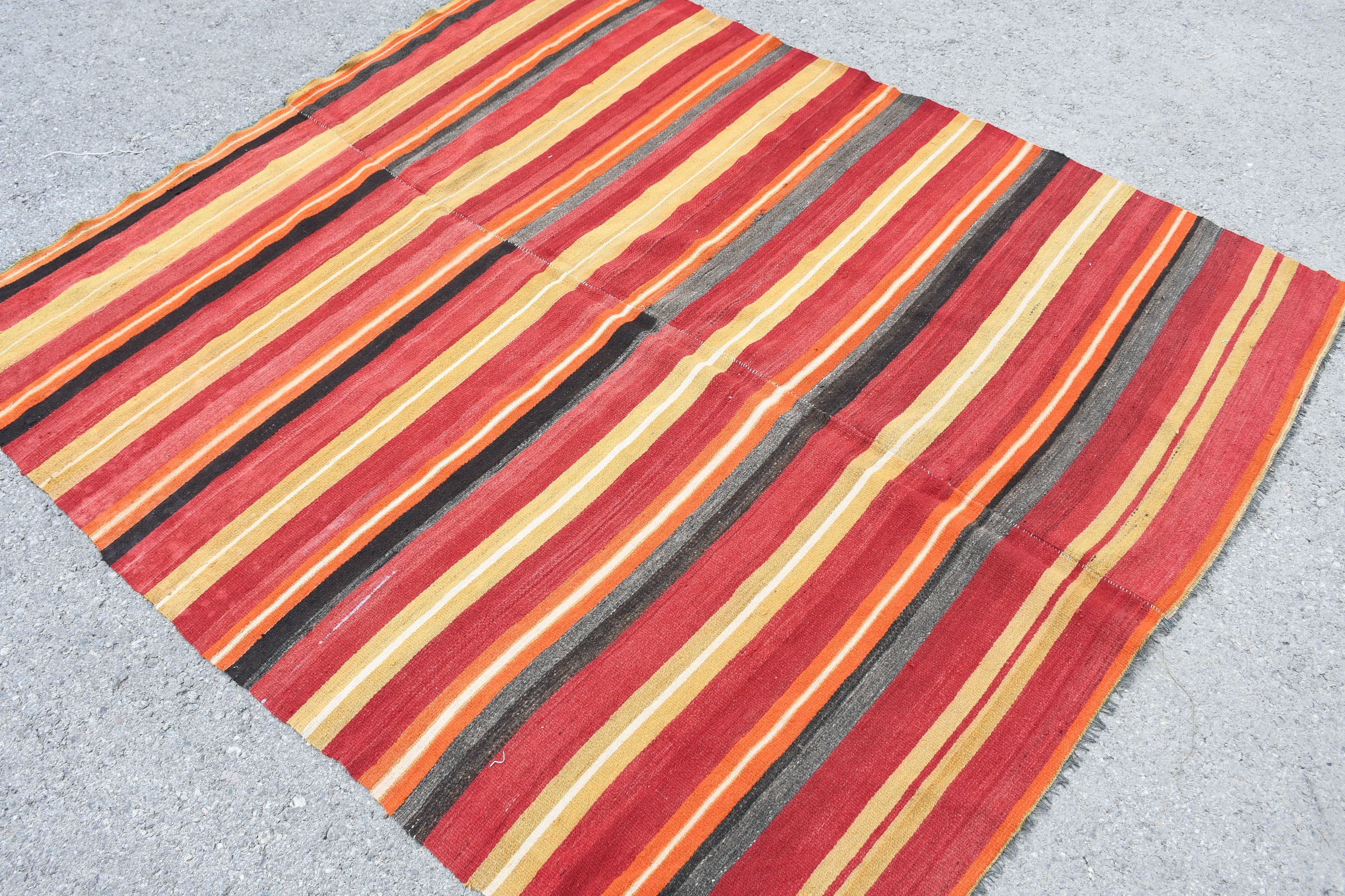 Antik Kilim, 172x195 cm Oturma odası Kilim, Kırmızı Yatak odası Kilim, Oturma Odası Kilim, Türk Kilim, Yemek odası Kilim, Ev Kilim