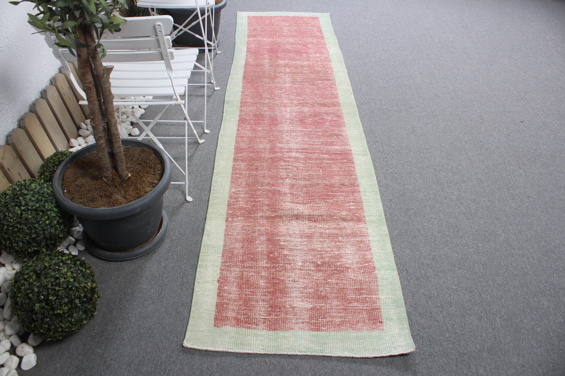 Runner Halıları, Mutfak Halıları, Kırmızı Antika Halılar, Fas Halıları, Vintage Halı, Havalı Halı, 2.4x9.5 ft Runner Halısı, Türk Halısı, Merdiven Halısı