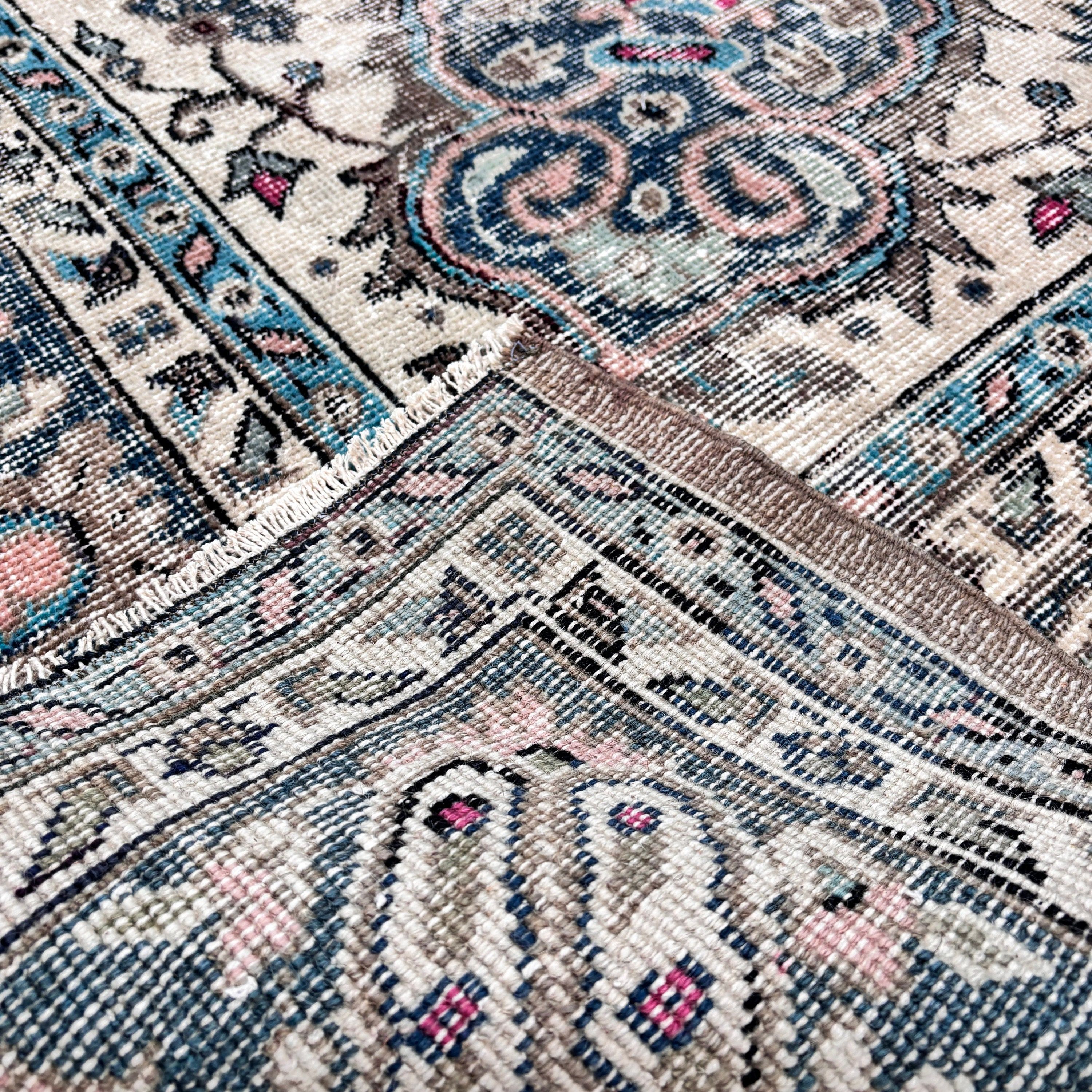 Vintage Halı, Büyük Boho Halı, 6.8x10 ft Büyük Halılar, Büyük Oushak Halıları, Fas Halısı, Ev Dekor Halısı, Türk Halısı, Yeşil El Dokuma Halılar