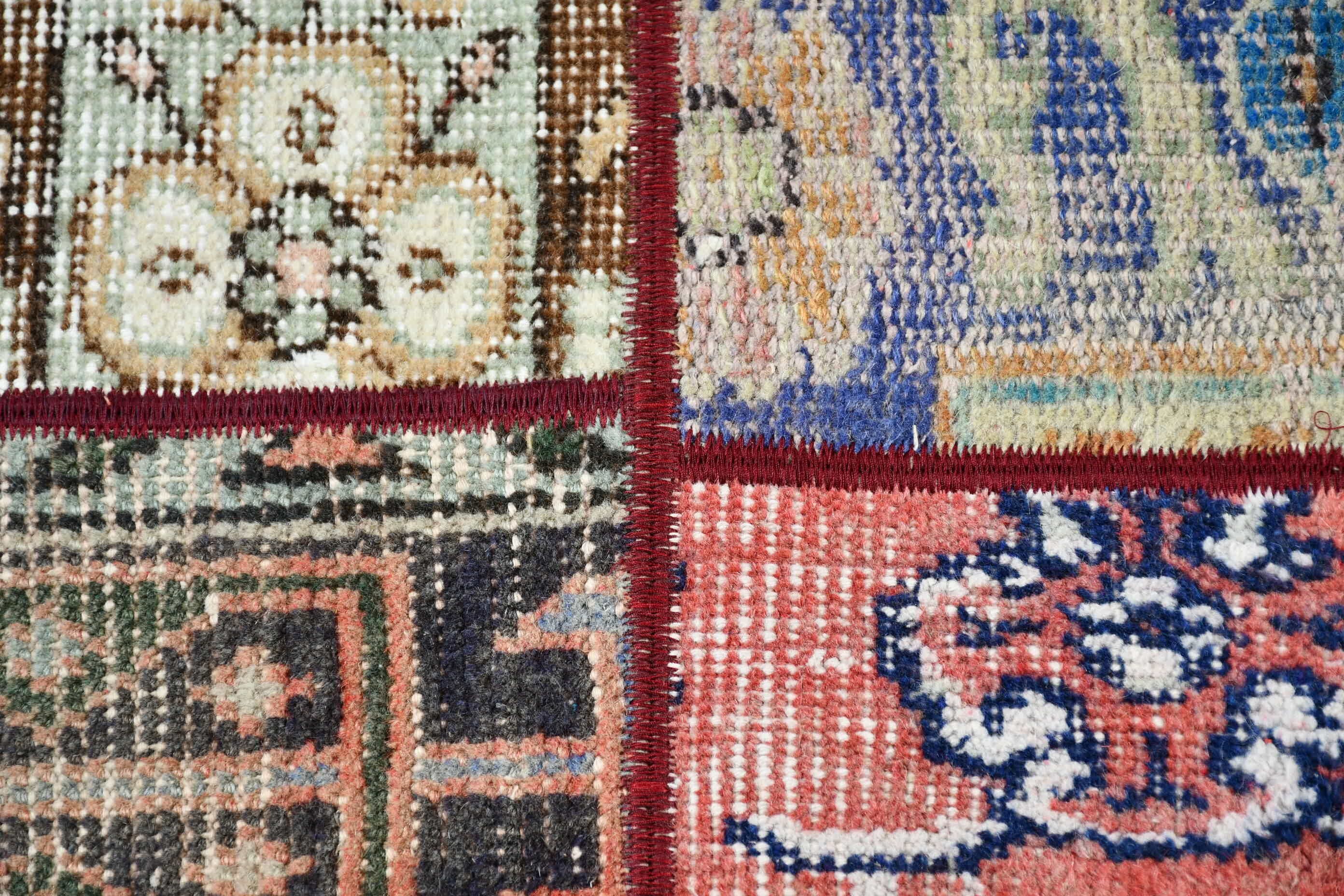 Vintage Rug, Brown Kitchen Rugs, Rugs for Runner, Corridor Rug, Turkish Rug, Old Rug, Antique Rug, 2.8x9.5 ft Runner Rugs, Moroccan Rugs